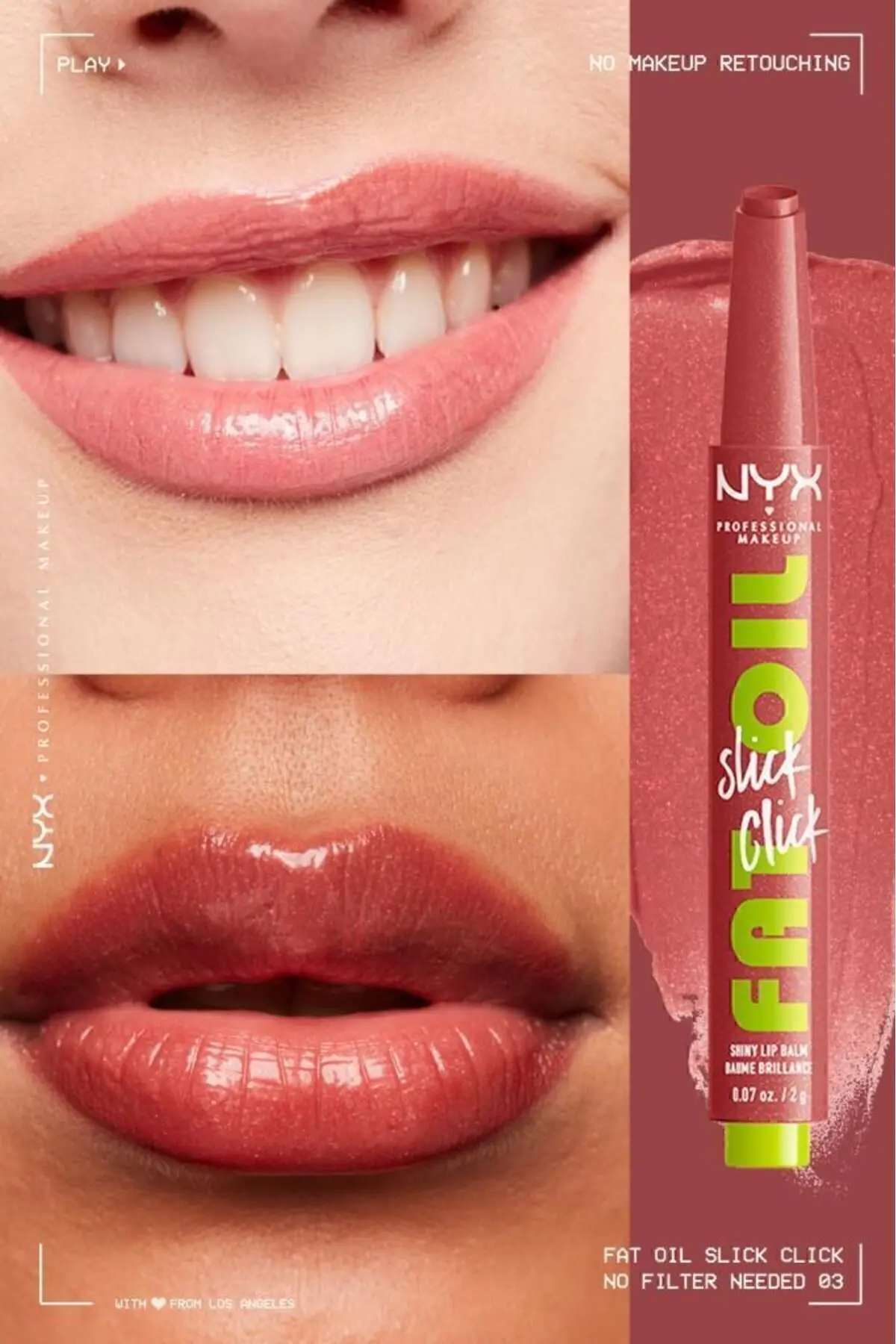 Fat Oil Slick Click Parlatıcı Dudak Balmı - 03 No Filter Needed