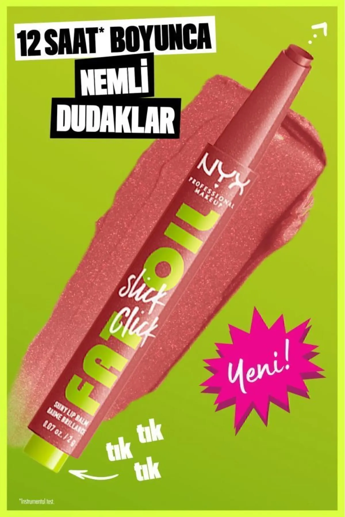 Fat Oil Slick Click Parlatıcı Dudak Balmı - 03 No Filter Needed