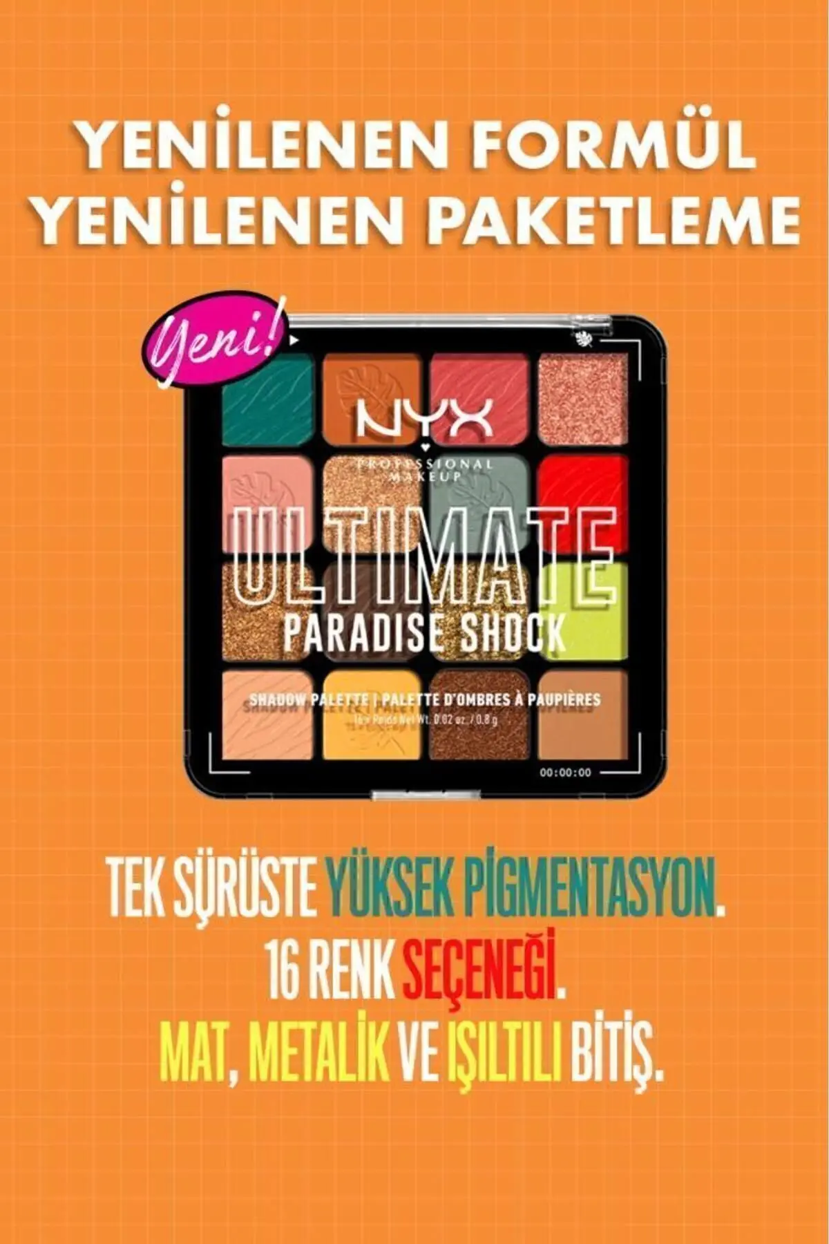 Ultimate Shadow Palette - Paradise Shock Göz Farı Paleti