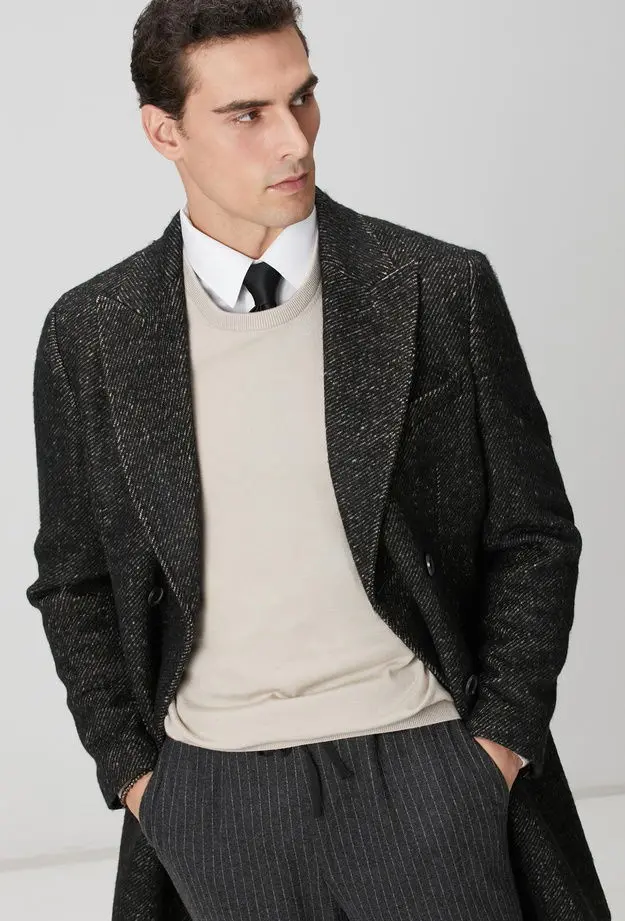 Network Erkek Limited Ermenegildo Zegna Kumaştan Üretilmiş Palto