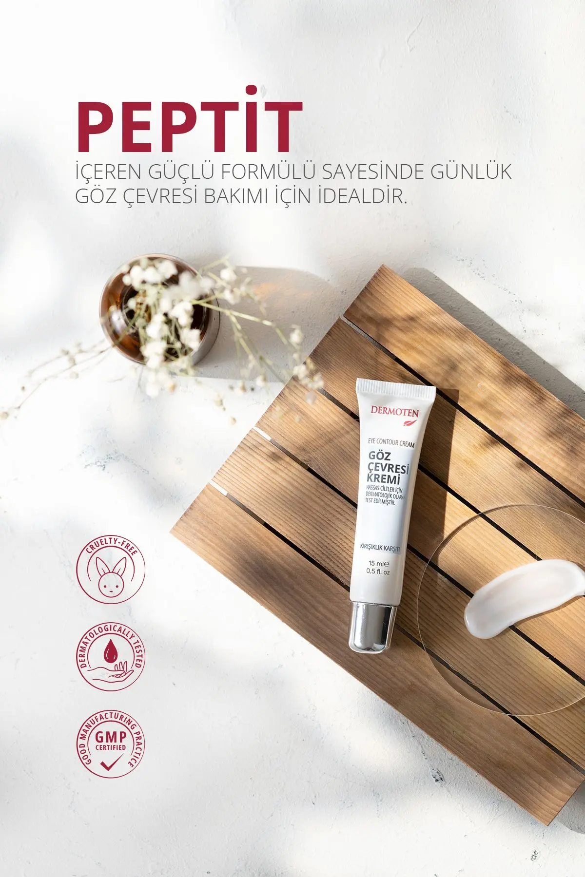 Göz Çevresi Aydınlatıcı ve Kırışıklık Karşıtı Bakım Kremi 15 ml