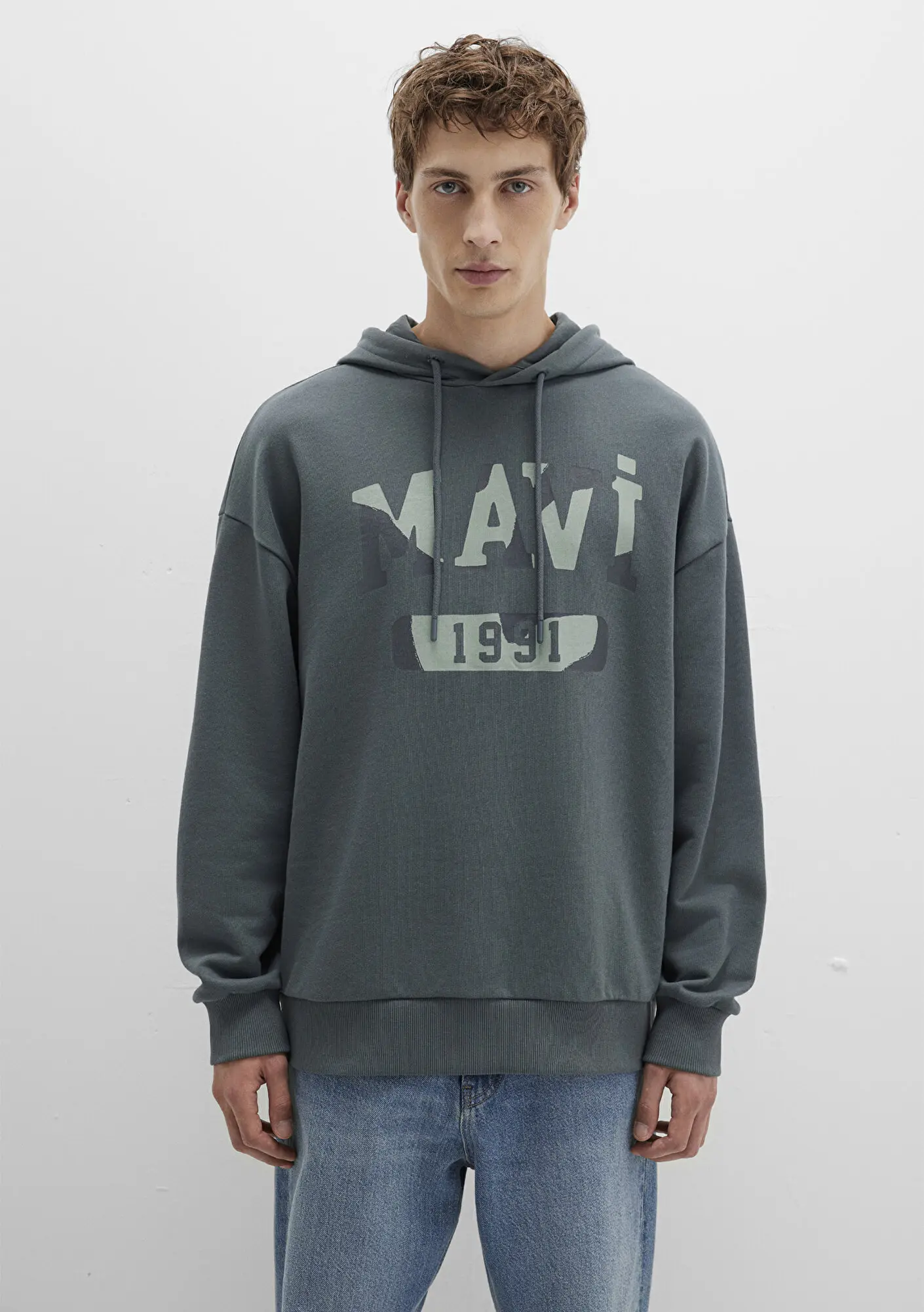 Mavi Mavi Baskılı Yeşil Sweatshirt 0S10301-71598