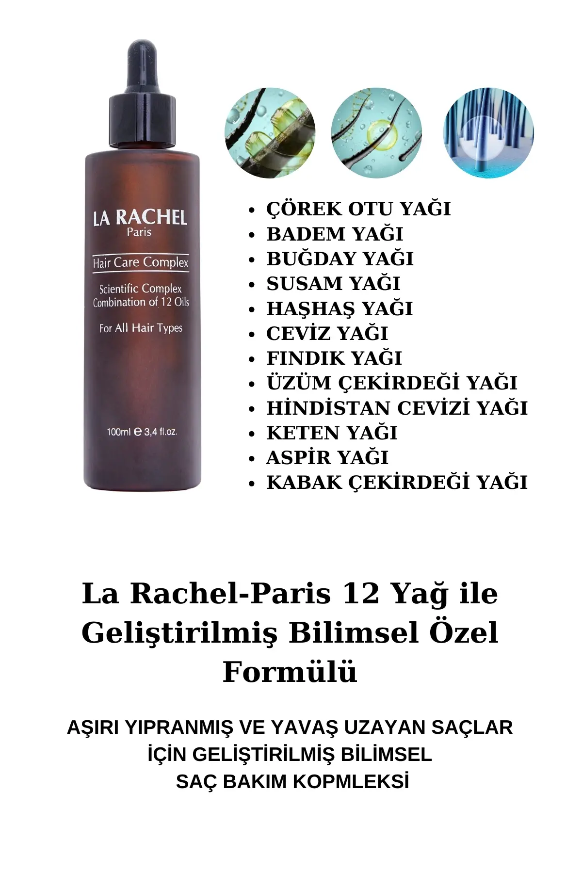 Yavaş Uzayan Ve Aşırı Yıpranmış Saçlar Için Geliştirilmiş Bitkisel Saç Bakım Kompleksi