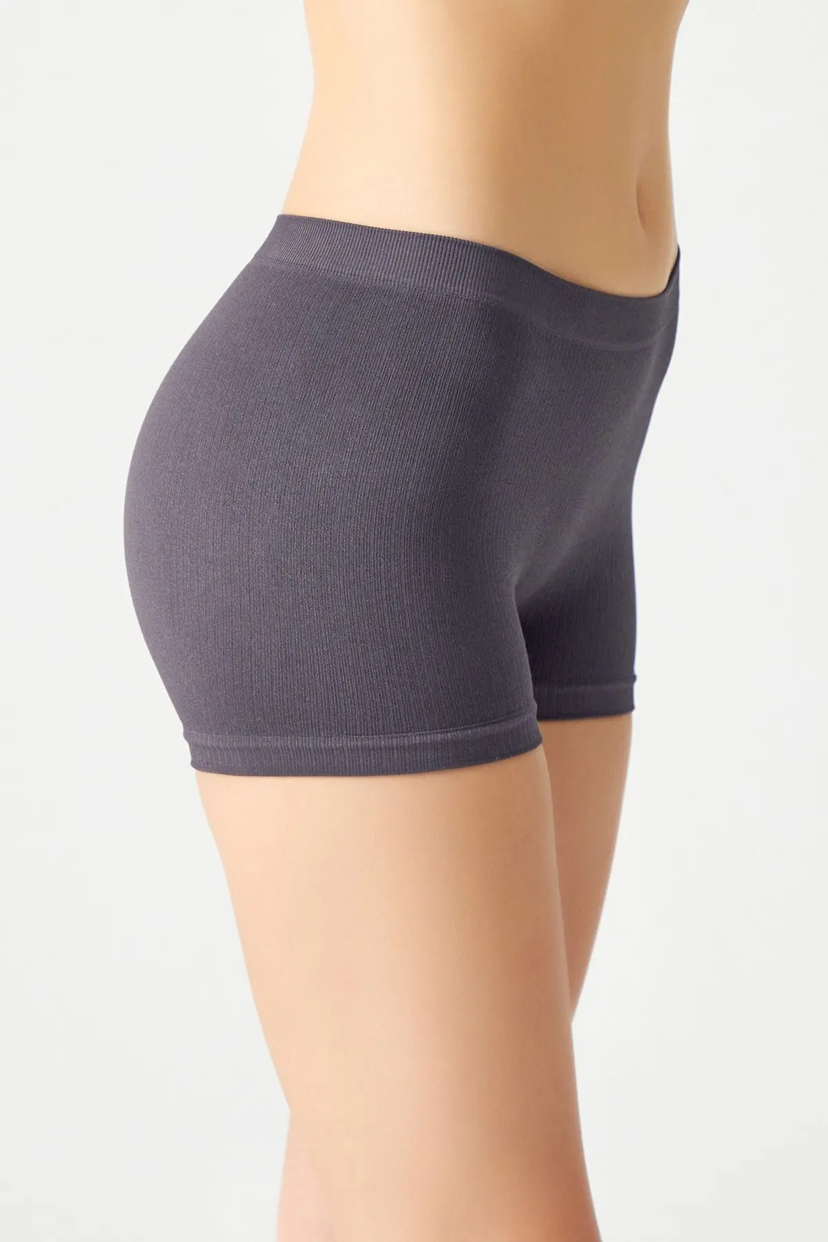 3 Adet Fitilli Seamless Boxer Külot 3xboyshort