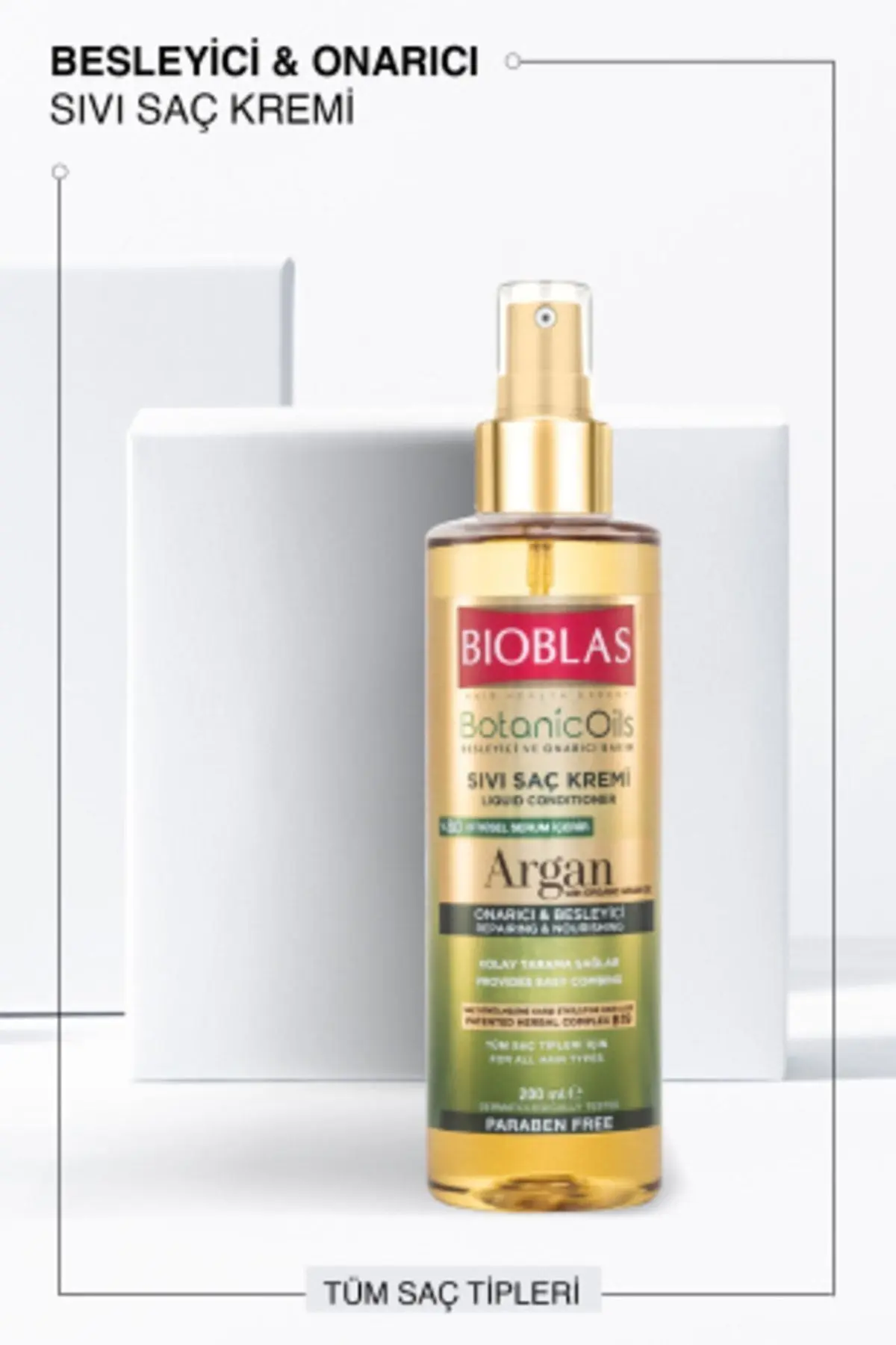 Botanic Oils Argan Yağlı Sıvı Saç Kremi 200 Ml Onarıcı Bakım Kremi