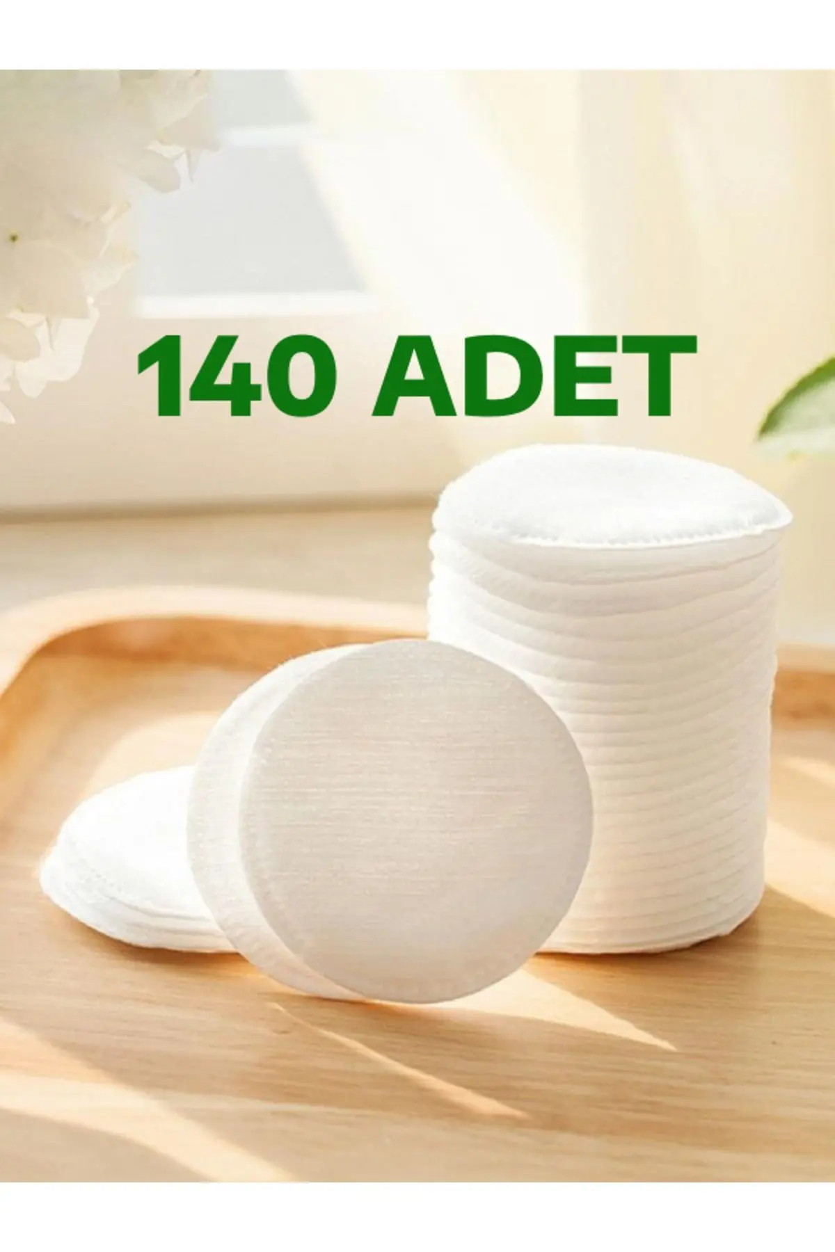 nistabolje 2 Paket 140 Adet Makyaj Temizleme Pamuğu Pedi Pamuk