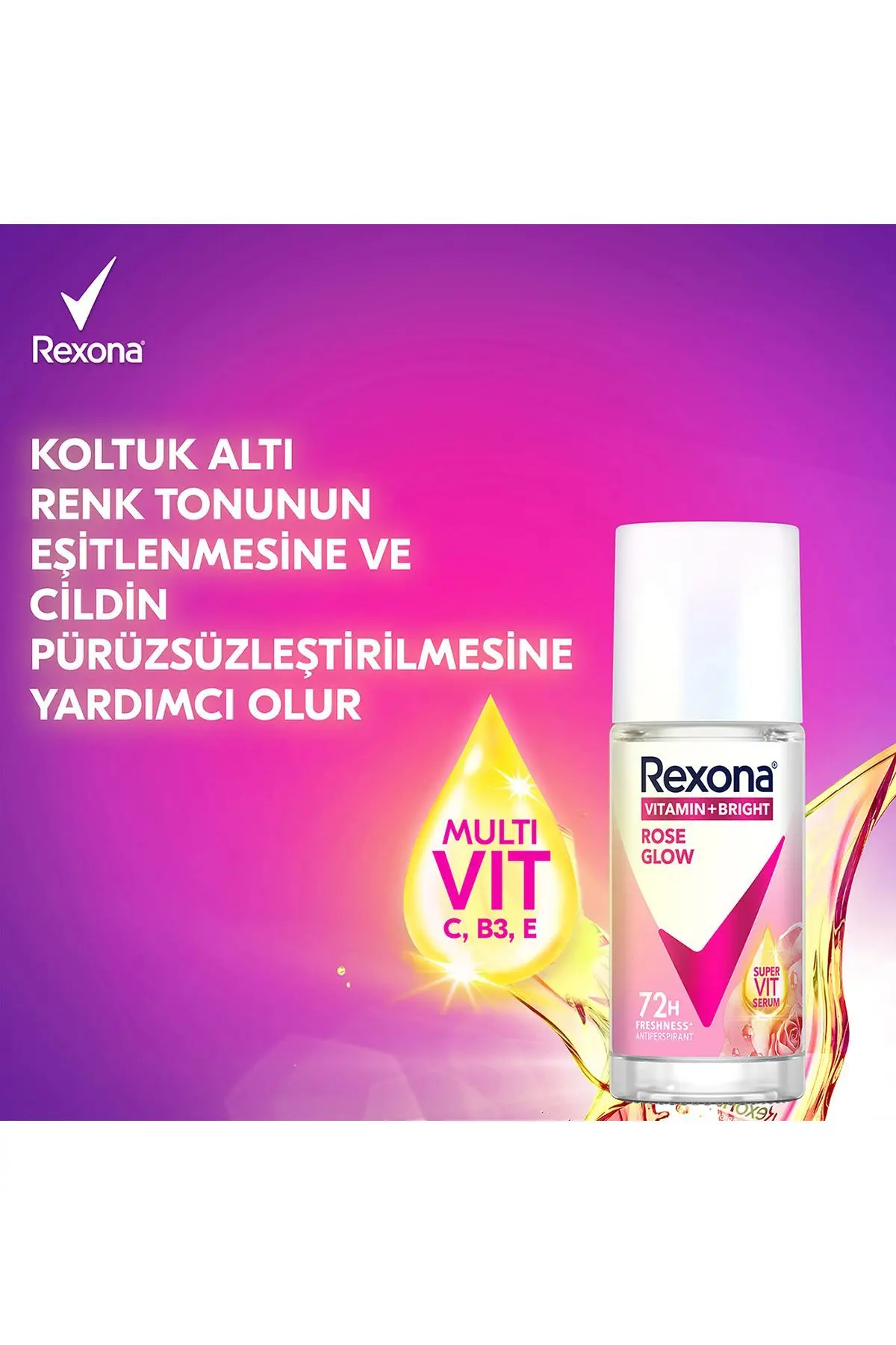Vitamin Bright Kadın Roll On Deodorant Rose Glow 45 ml
