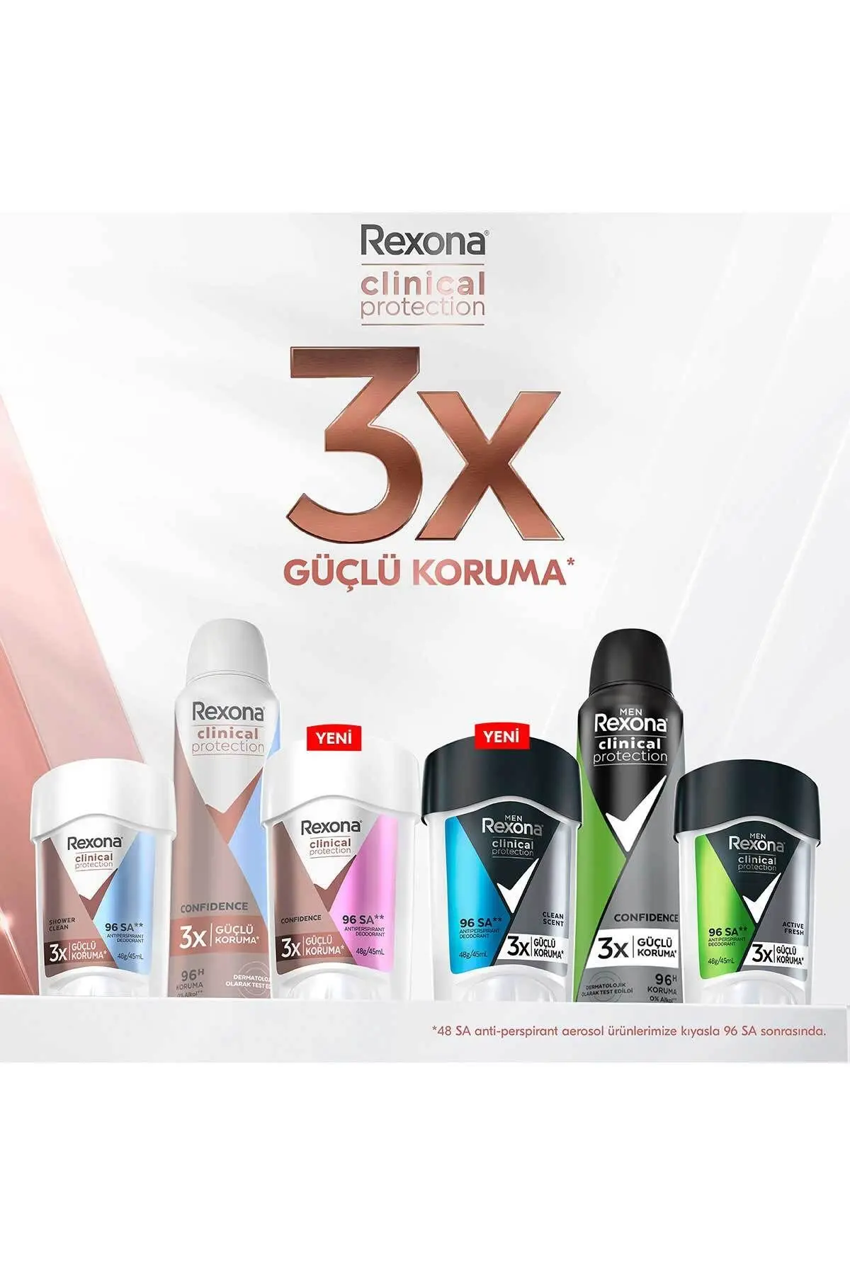 Clinical Protection Kadın Stick Deodorant Confidence 3x Güçlü Koruma 45 ml