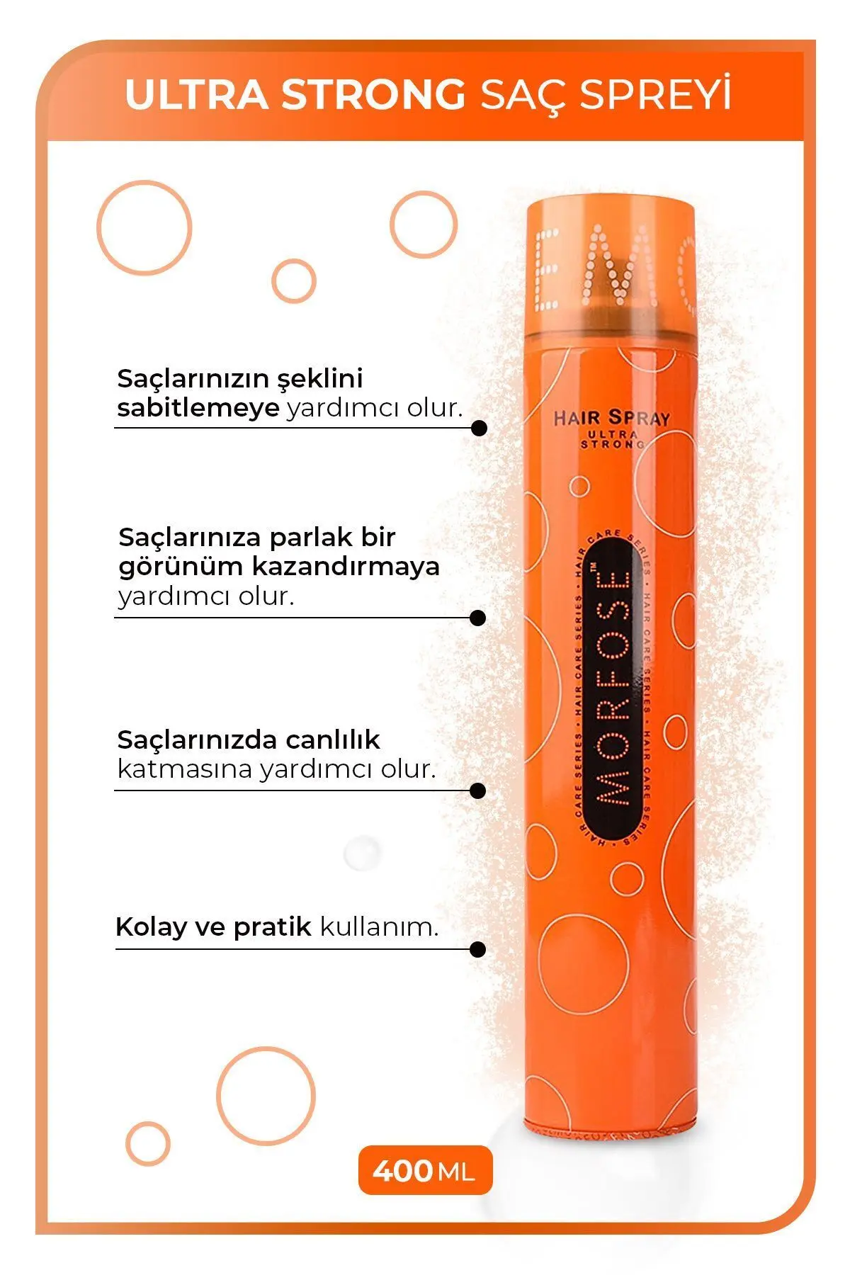 Turuncu Saç Spreyi 400 ml X4 Adet