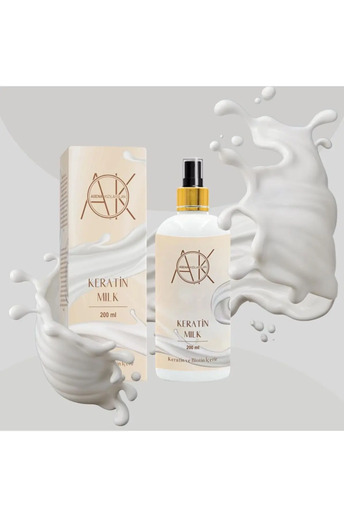 Besleyici Onarıcı Ve Saç Oluşumu Sağlayan Biotin Ve Keratin Milk 200 ml
