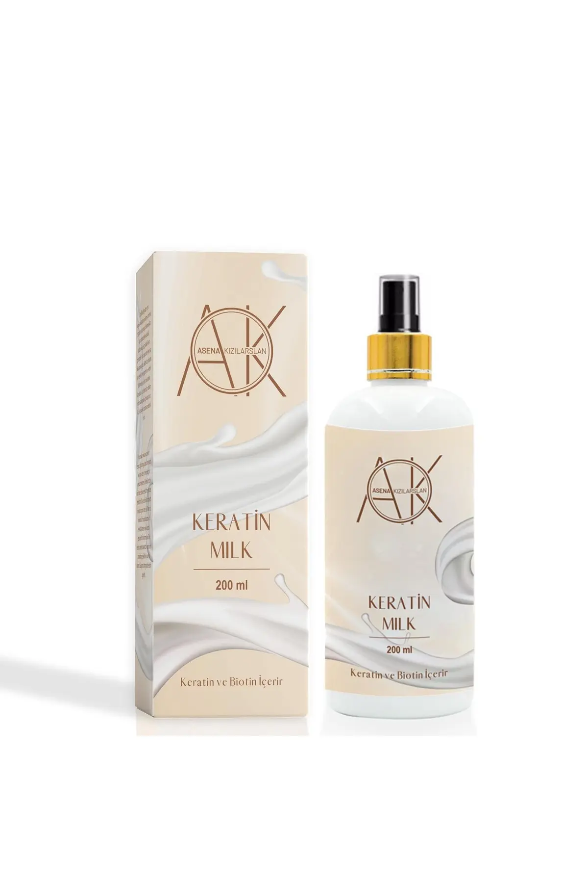 Asena Kızılarslan Besleyici Onarıcı Ve Saç Oluşumu Sağlayan Biotin Ve Keratin Milk 200 ml