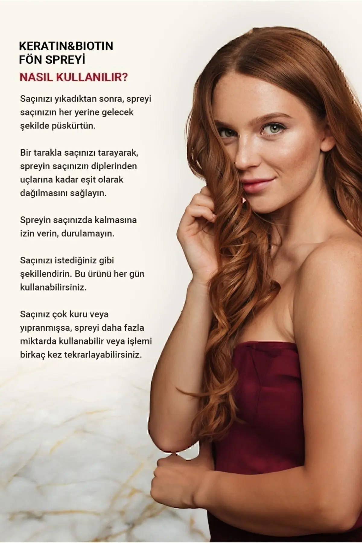 Keratin &biotin Isı Koruyucu Kolay Tarama Ve Saç Şekillendirici Spreyi 150 ml 8699211721136