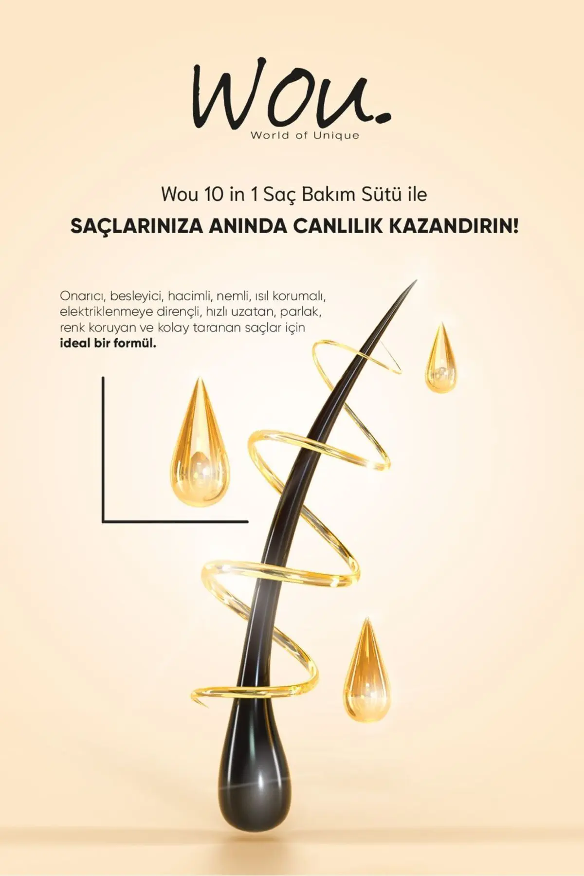 Wou Saç Bakım Sütü 150ml