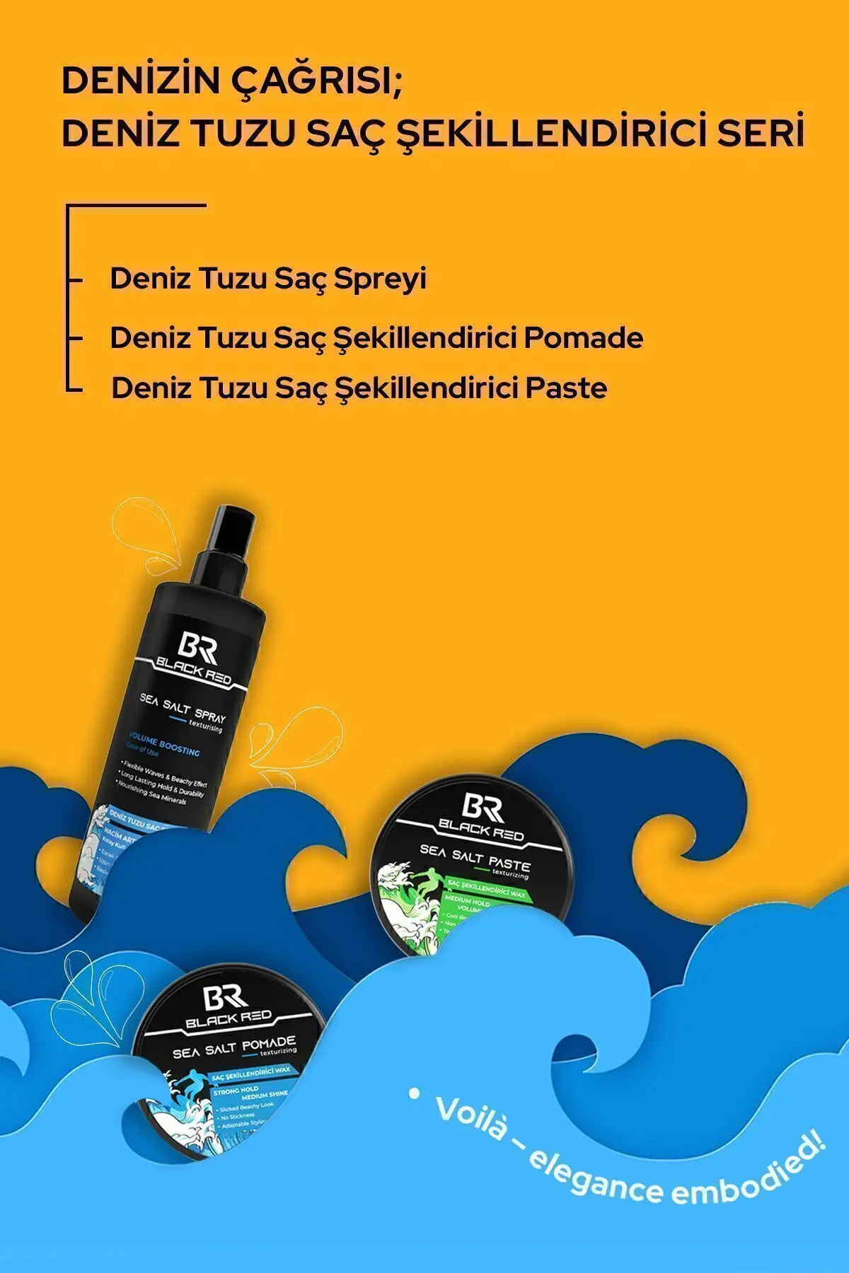 Saç Deniz Tuzu Spreyi - Sea Salt Spray Orta Tutuşlu Hacimlendirir Anti Uv Saç Şekillendirici