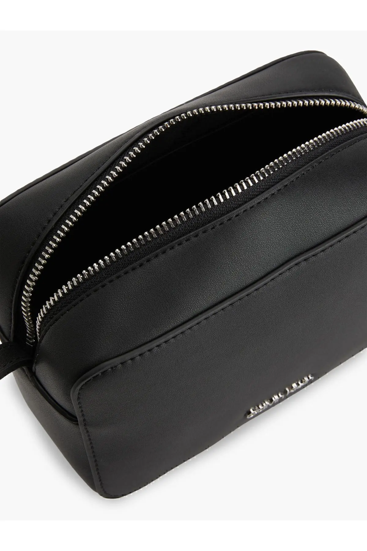 Siyah Suni Deri Çapraz Askılı Omuz Çantası - Günlük Kullanım Için Şık Ve Fonksiyonel