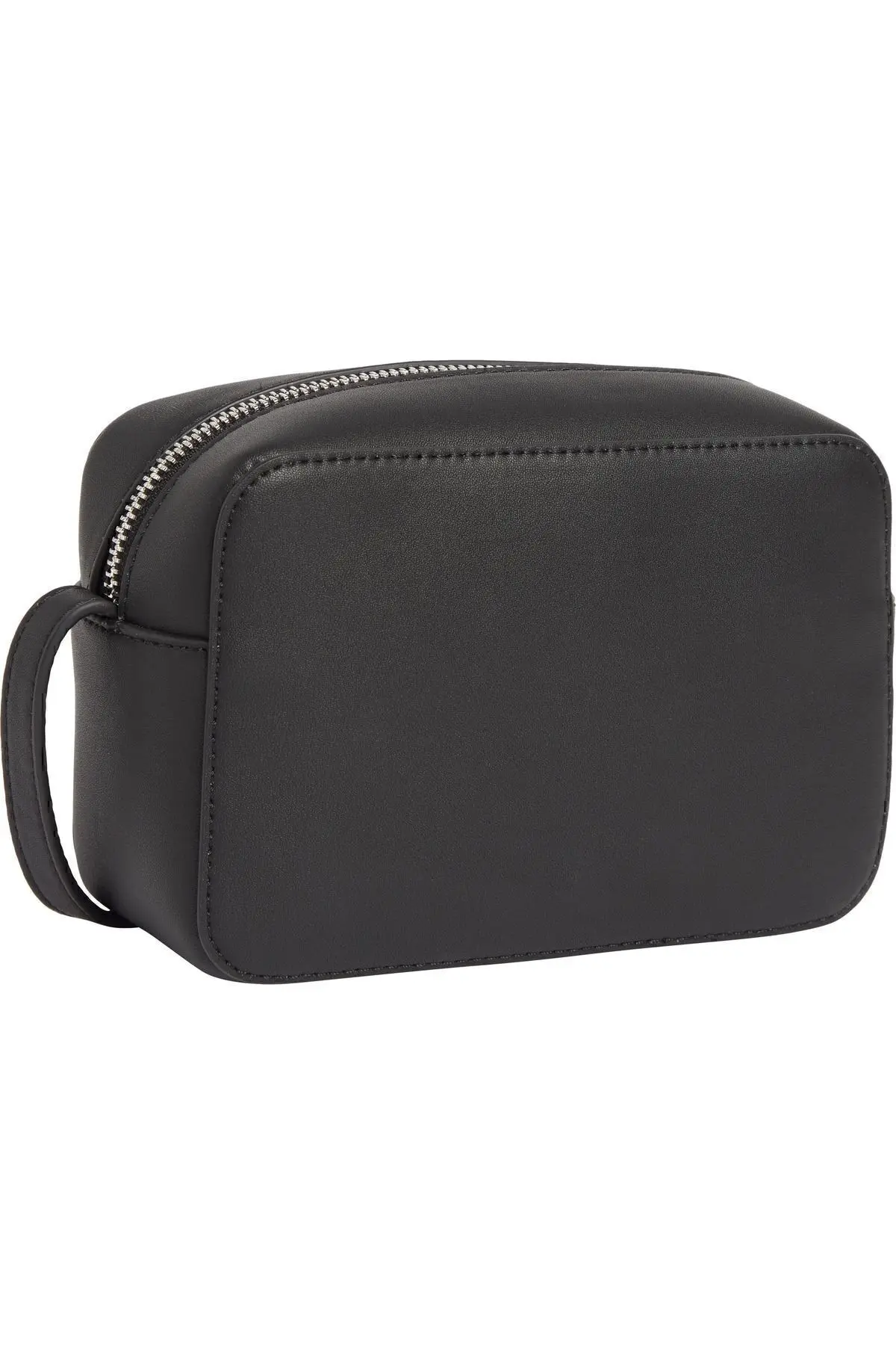 Siyah Suni Deri Çapraz Askılı Omuz Çantası - Günlük Kullanım Için Şık Ve Fonksiyonel