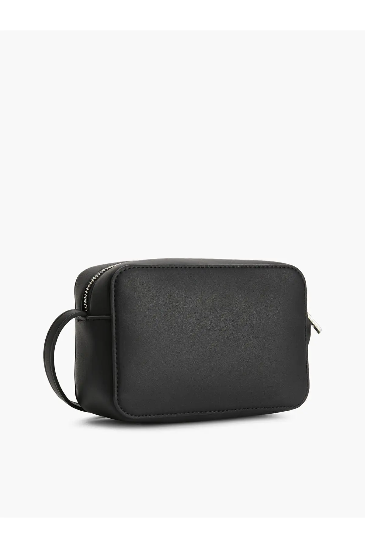 Siyah Suni Deri Çapraz Askılı Omuz Çantası - Günlük Kullanım Için Şık Ve Fonksiyonel