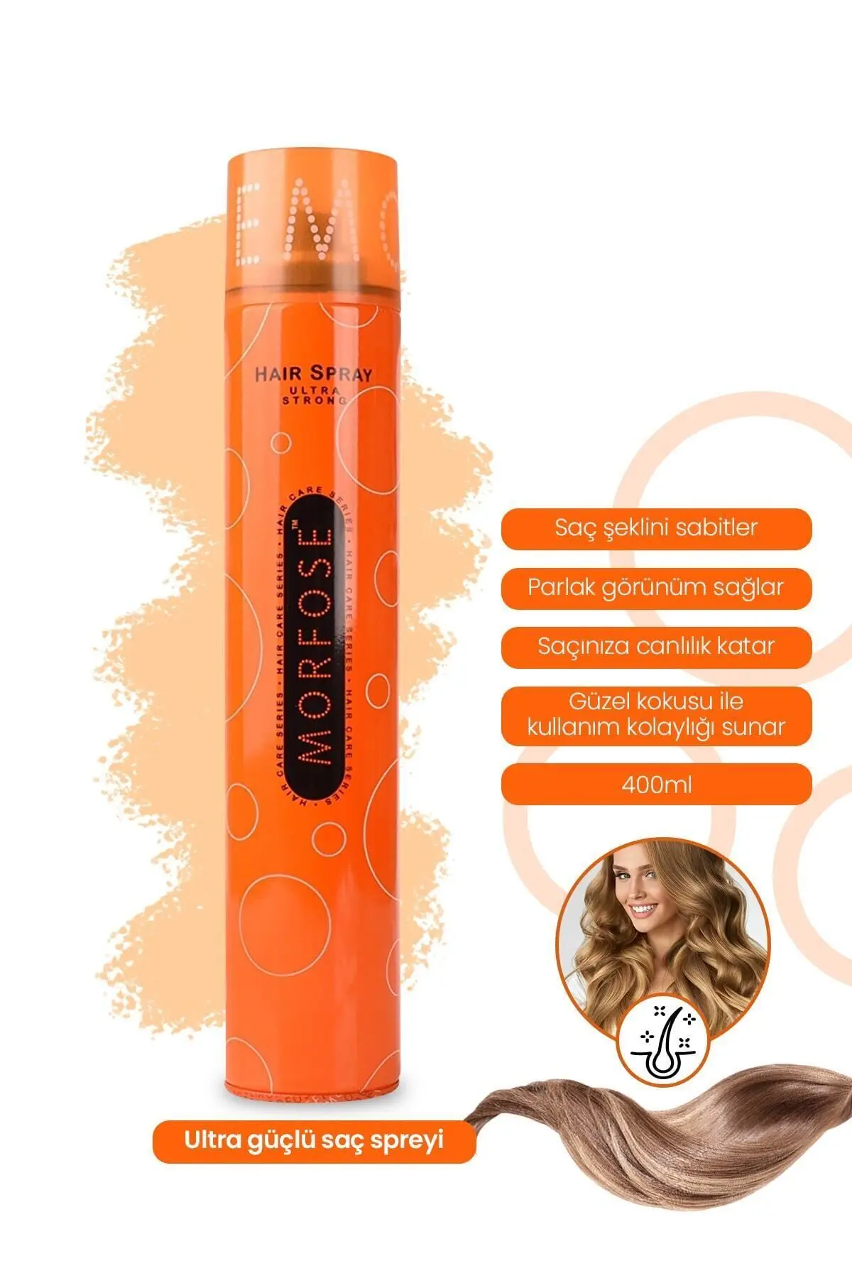 Ultra Strong Saç Spreyi 400 ml 6 Adet