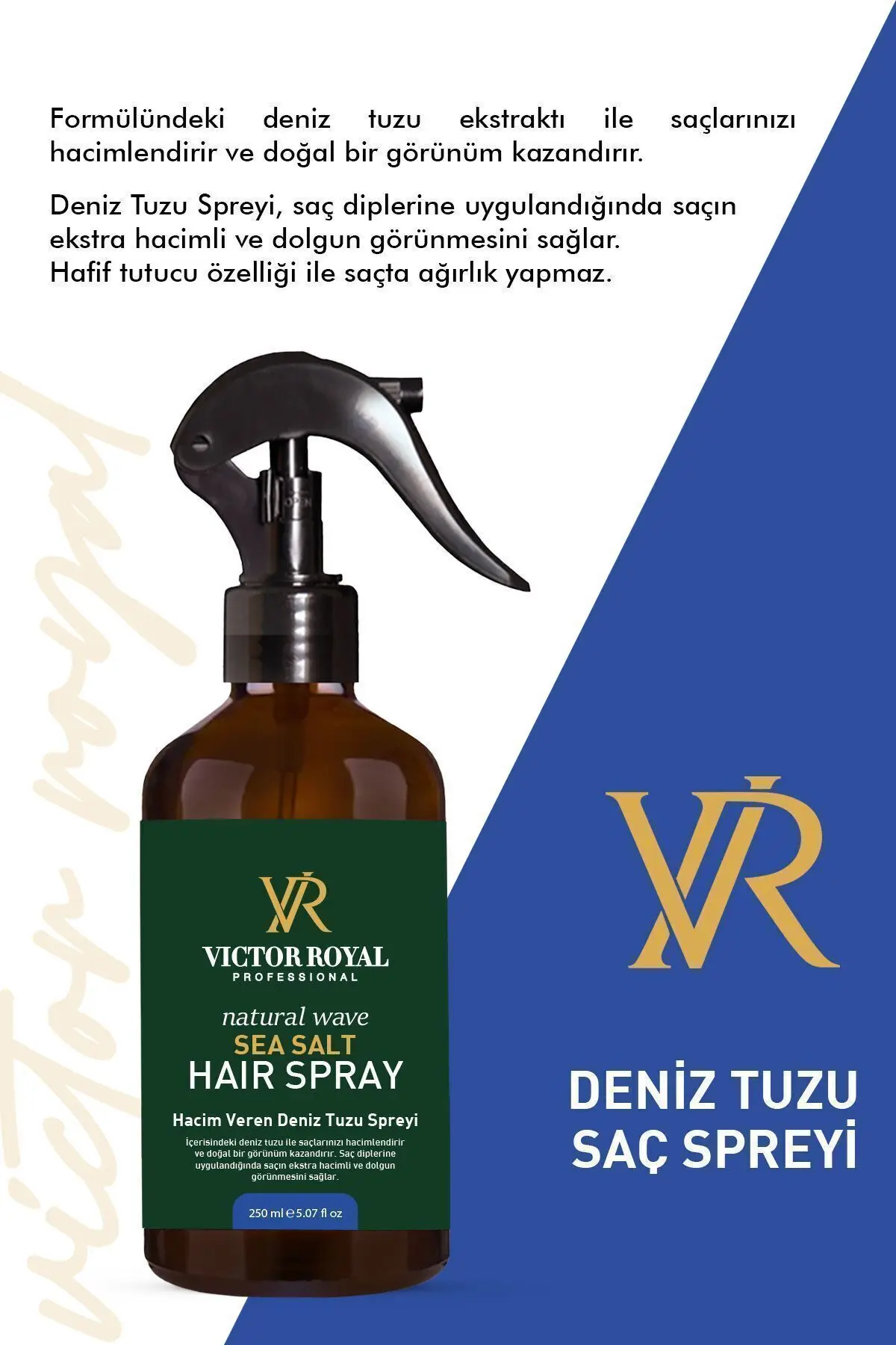 Hacim Ve Dolgunluk Veren Deniz Tuzu Saç Spreyi 250 ml