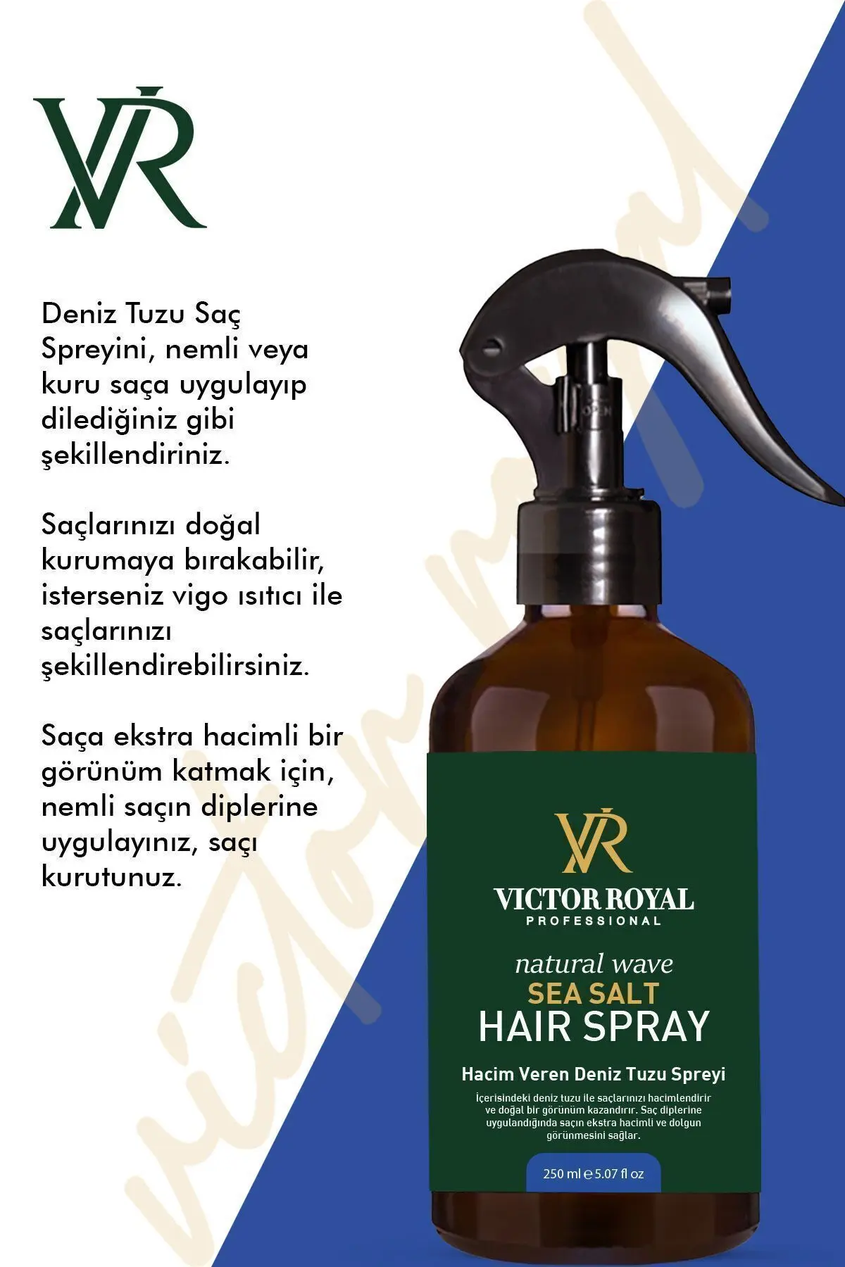 Hacim Ve Dolgunluk Veren Deniz Tuzu Saç Spreyi 250 ml