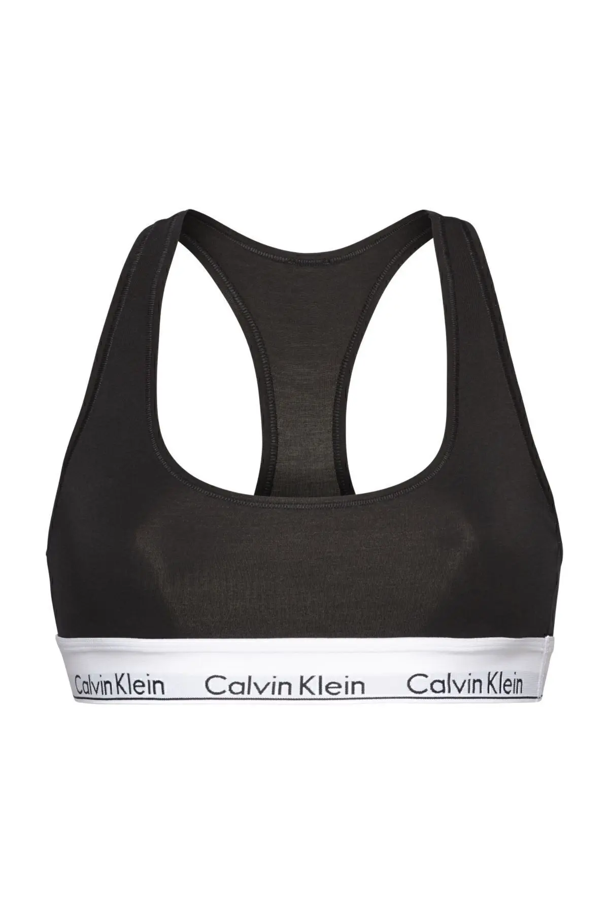 Calvin Klein Kadın Marka Logolu Elastik Bantlı Günlük Kullanıma Uygun Siyah Spor Sütyeni