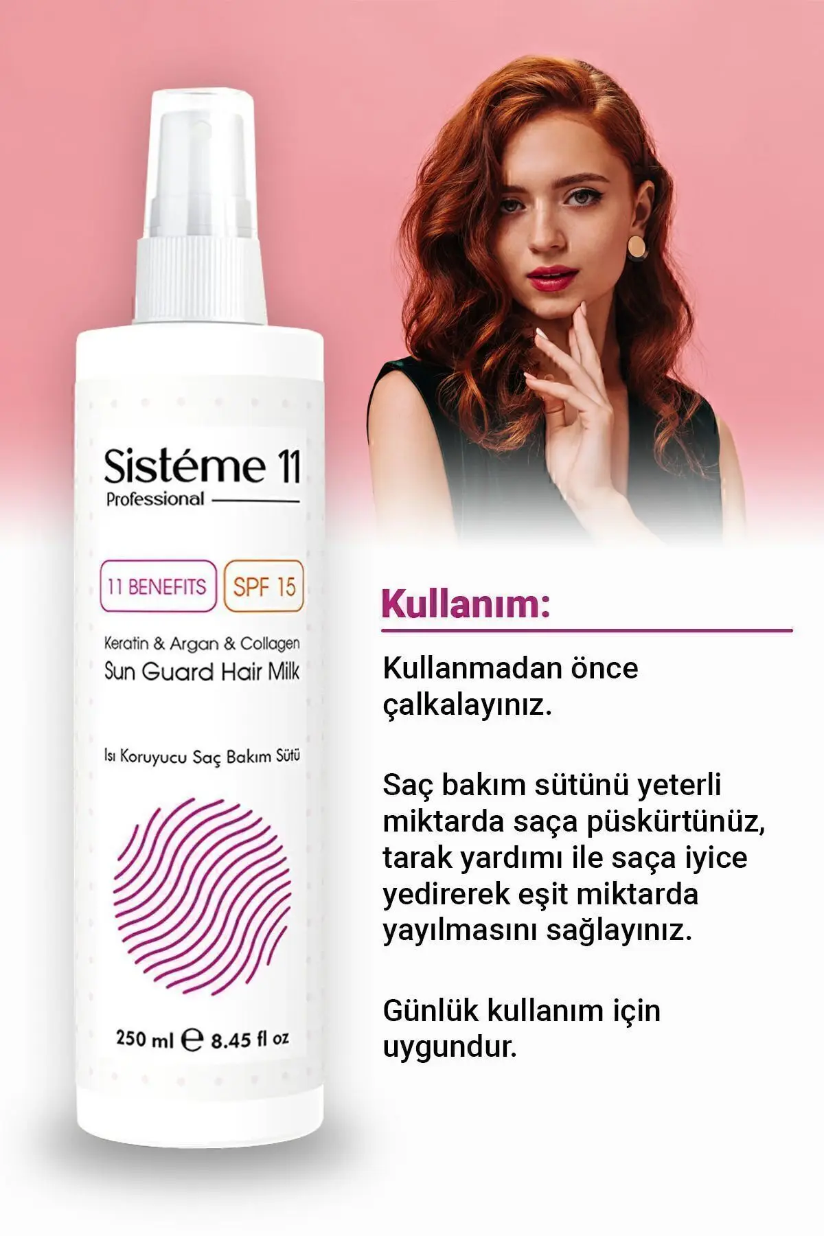 Sun Guard Isıya Karşı Koruyucu Saç Bakım Süt Spreyi 250 ml 8684091004165