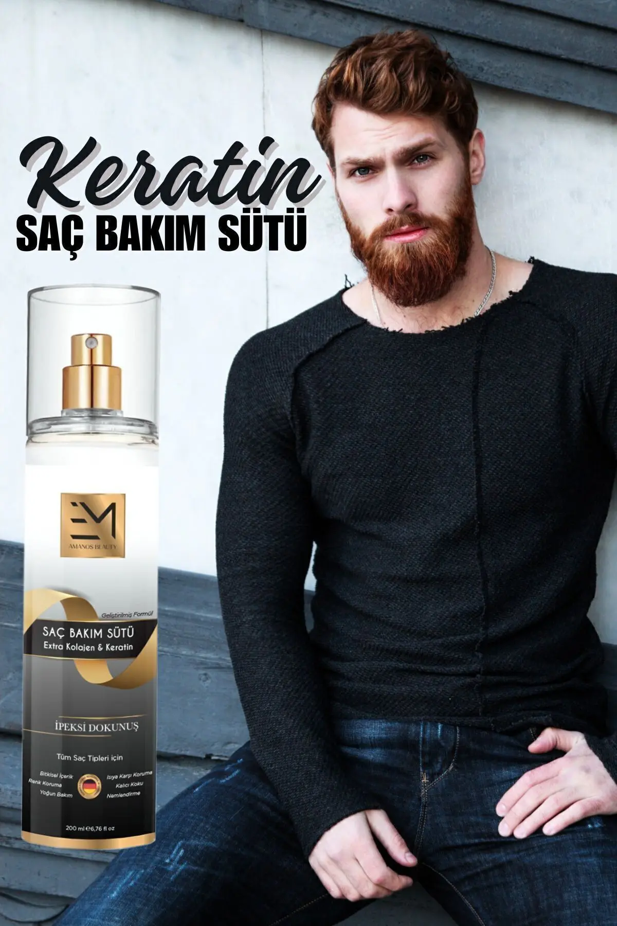 Unisex Saç Bakım Sütü - Doğal Keratin Ve Kolajen Bakımı - Kadın Erkek Kullanımına Uygundur