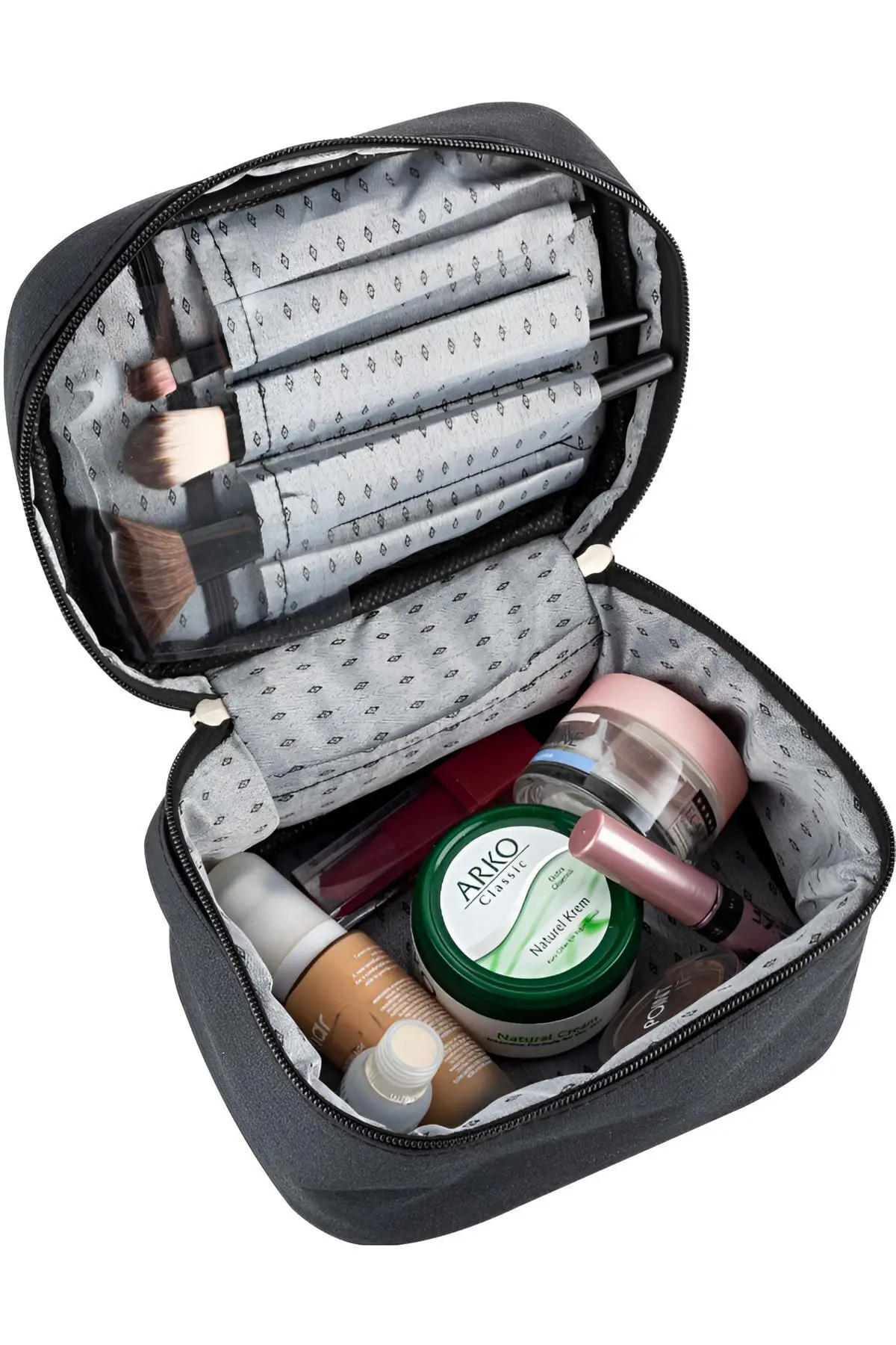 NS reliable Ns Captain Seyahat Makyaj Organizatörü Makyaj Çantası,çok Fonksiyonlu Kozmetik Çanta