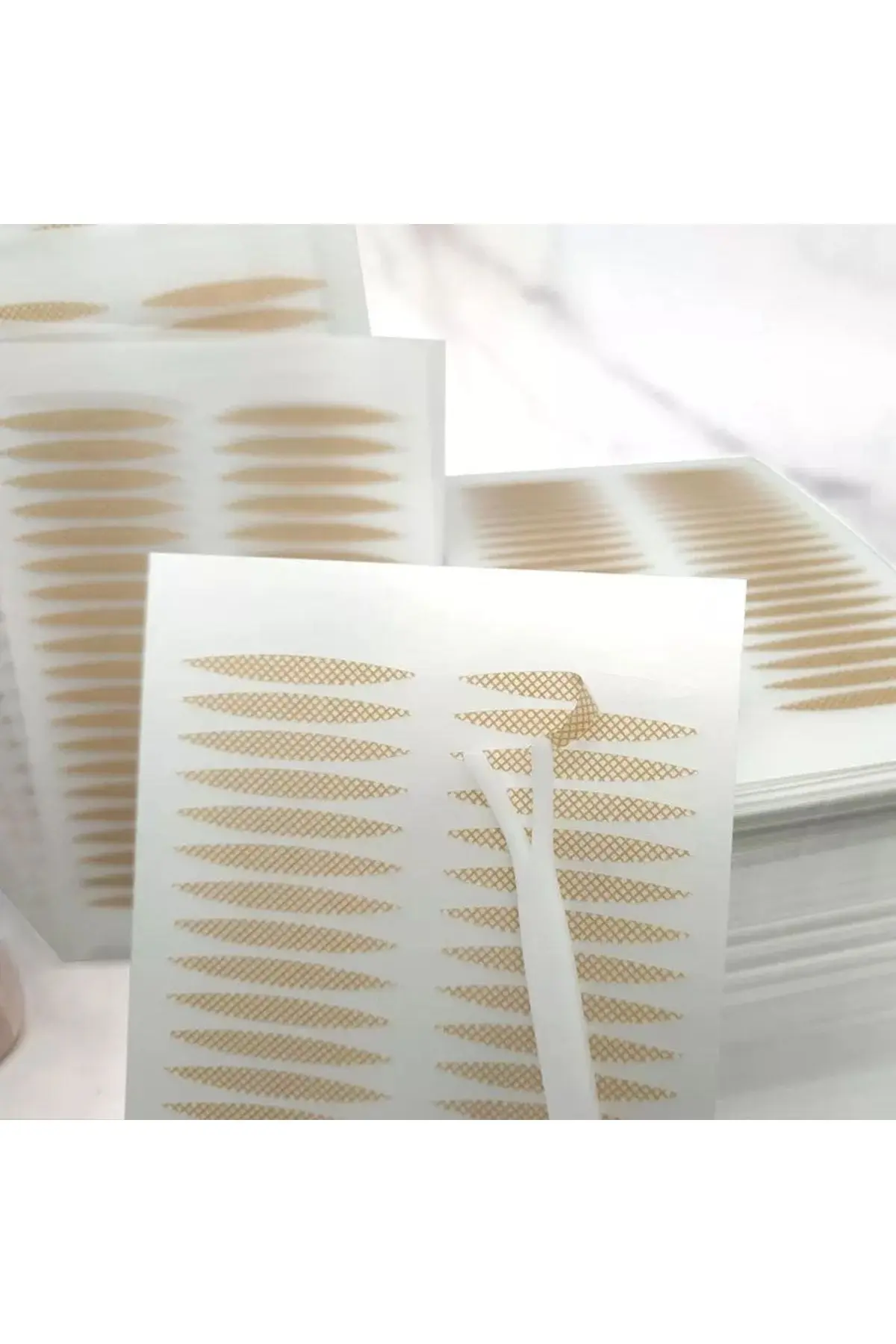 MOR SALKIM HOME Göz Kapagı Kaldırma Bantları 120 Adet (dantel Görünümlü) 3 Plaka