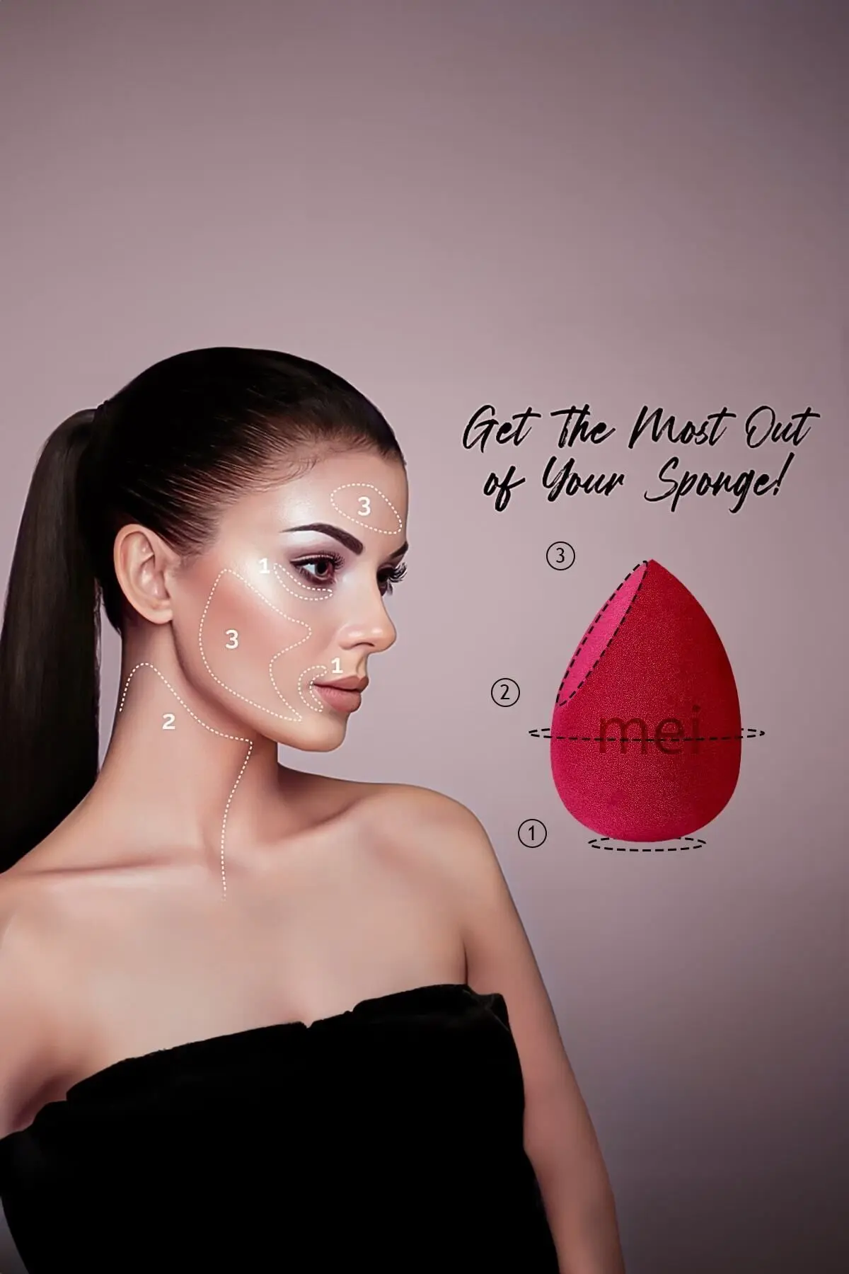 Makyaj Süngeri Fondöten Emmeyen Sponge Coffee Cup Hijyenik Merlot Pro 1 Mini