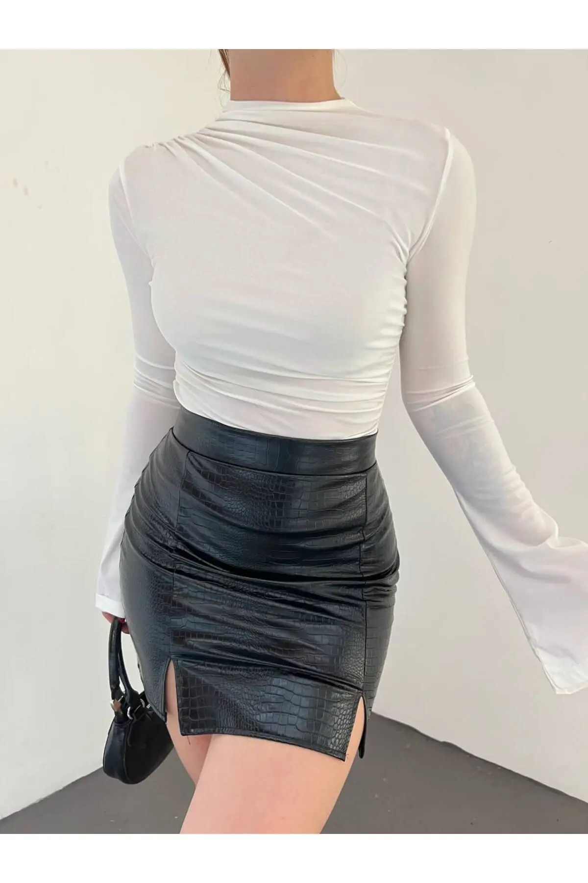 Büzgülü İspanyol kol Bluz