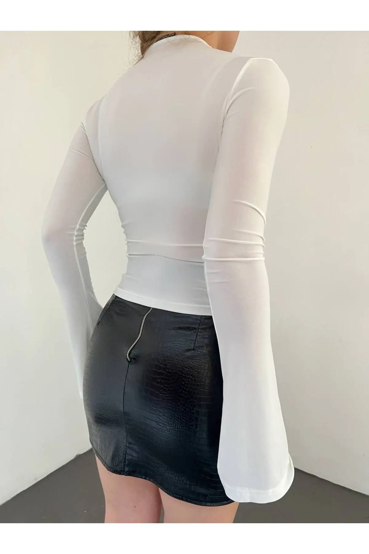 Büzgülü İspanyol kol Bluz