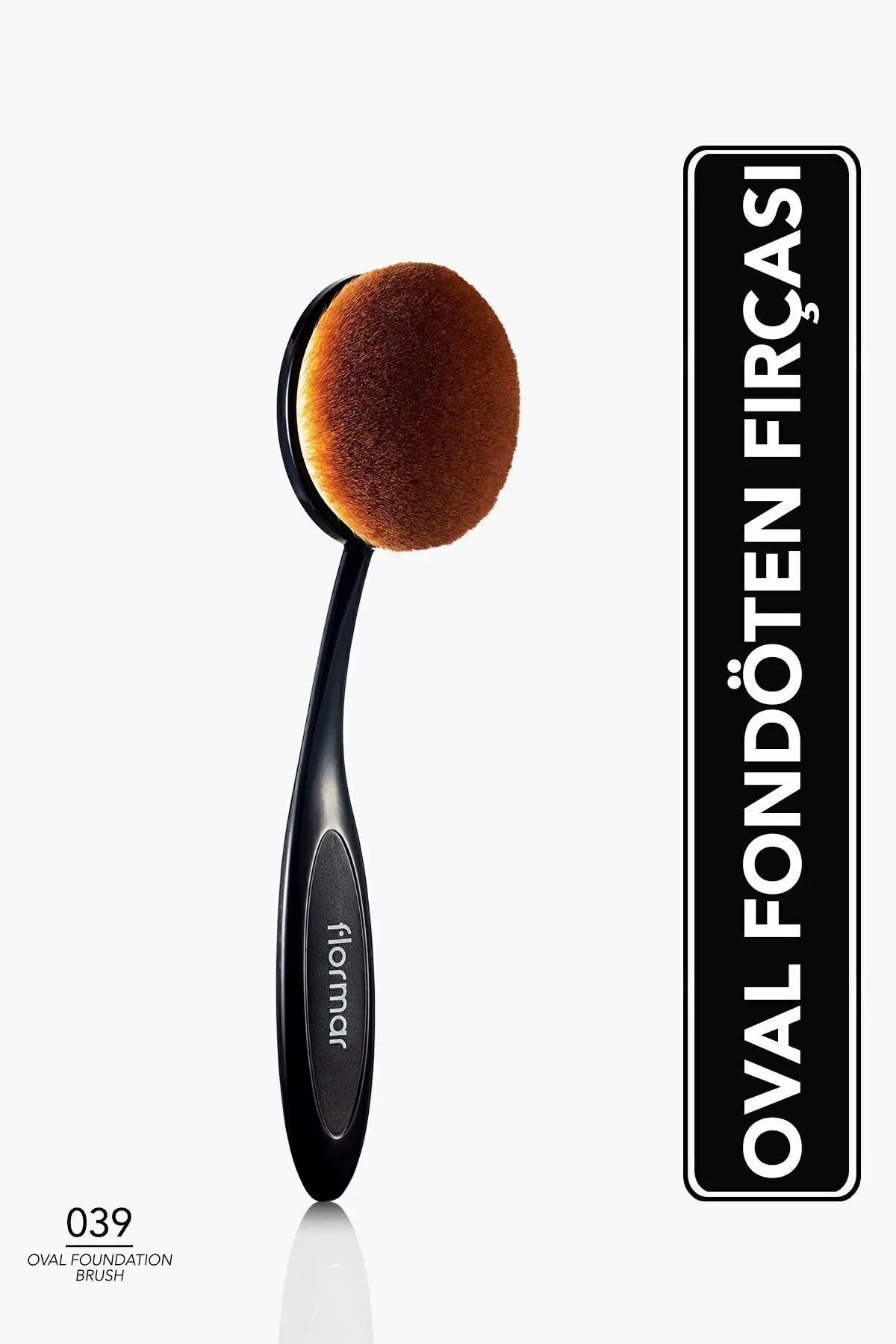 Flormar Yatay Eğimli Fondöten Fırçası - Oval Foundation Brush - 039 - 8690604598496