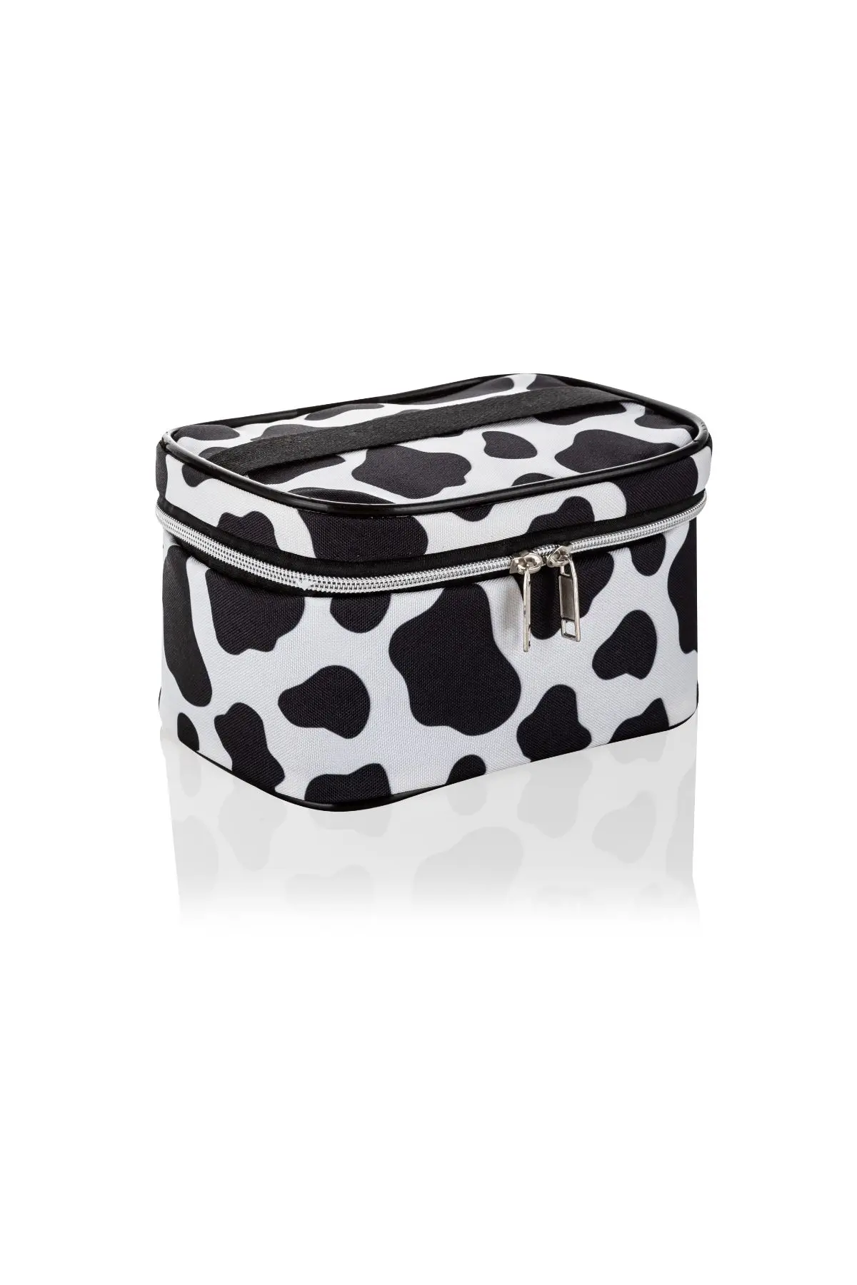 4'lü Set Desenli Seyahat Makyaj Organizatörü Çok Fonksiyonlu Kozmetik Çanta-3'lü Makyaj süngeri