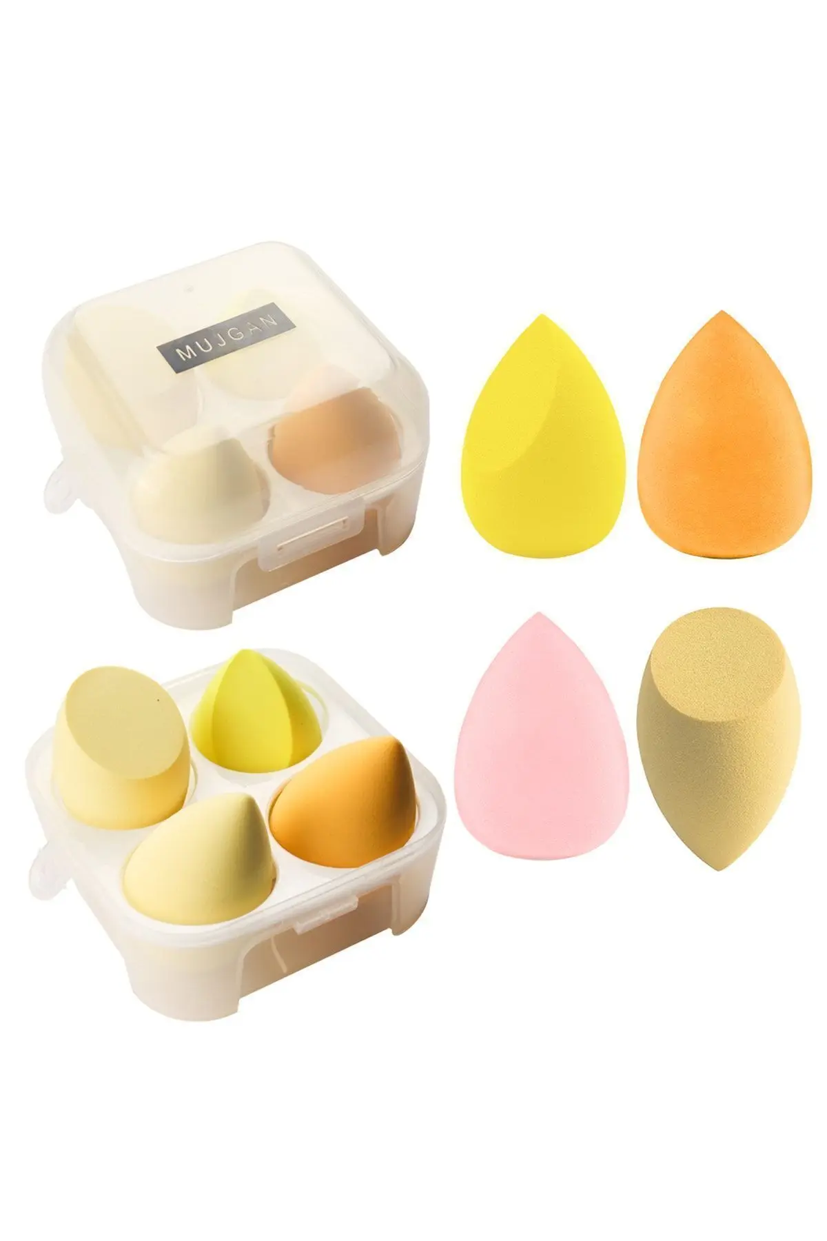 MUJGAN 4'lü Kutulu Makyaj Süngeri Seti