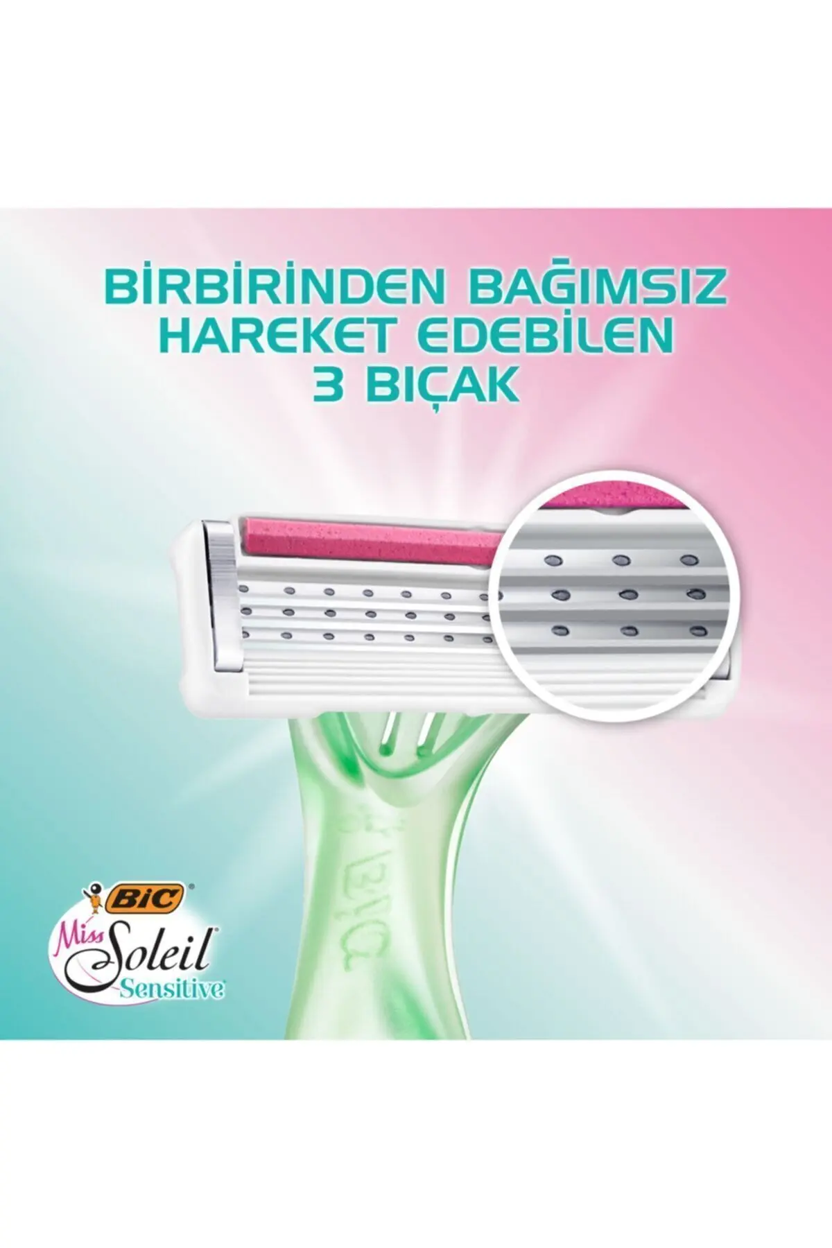 Miss Soleil Sensitive Kadın Tıraş Bıçağı 3'lü (3 Bıçak)