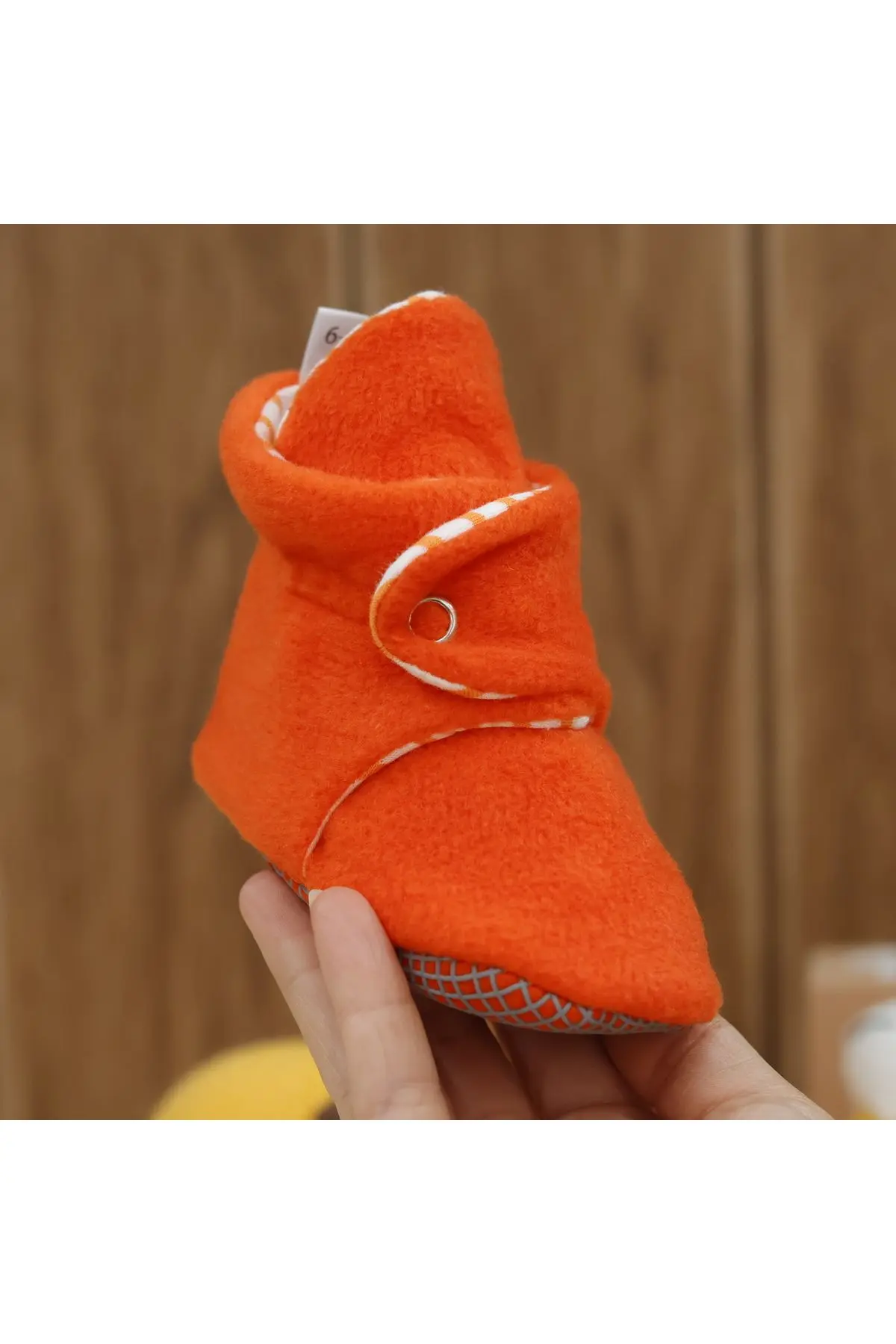 Kaydırmaz Taban, Bebek Pandufu, Ilkadım Ev Patiği, Terletmeyen Organik Pamuk Astarlı