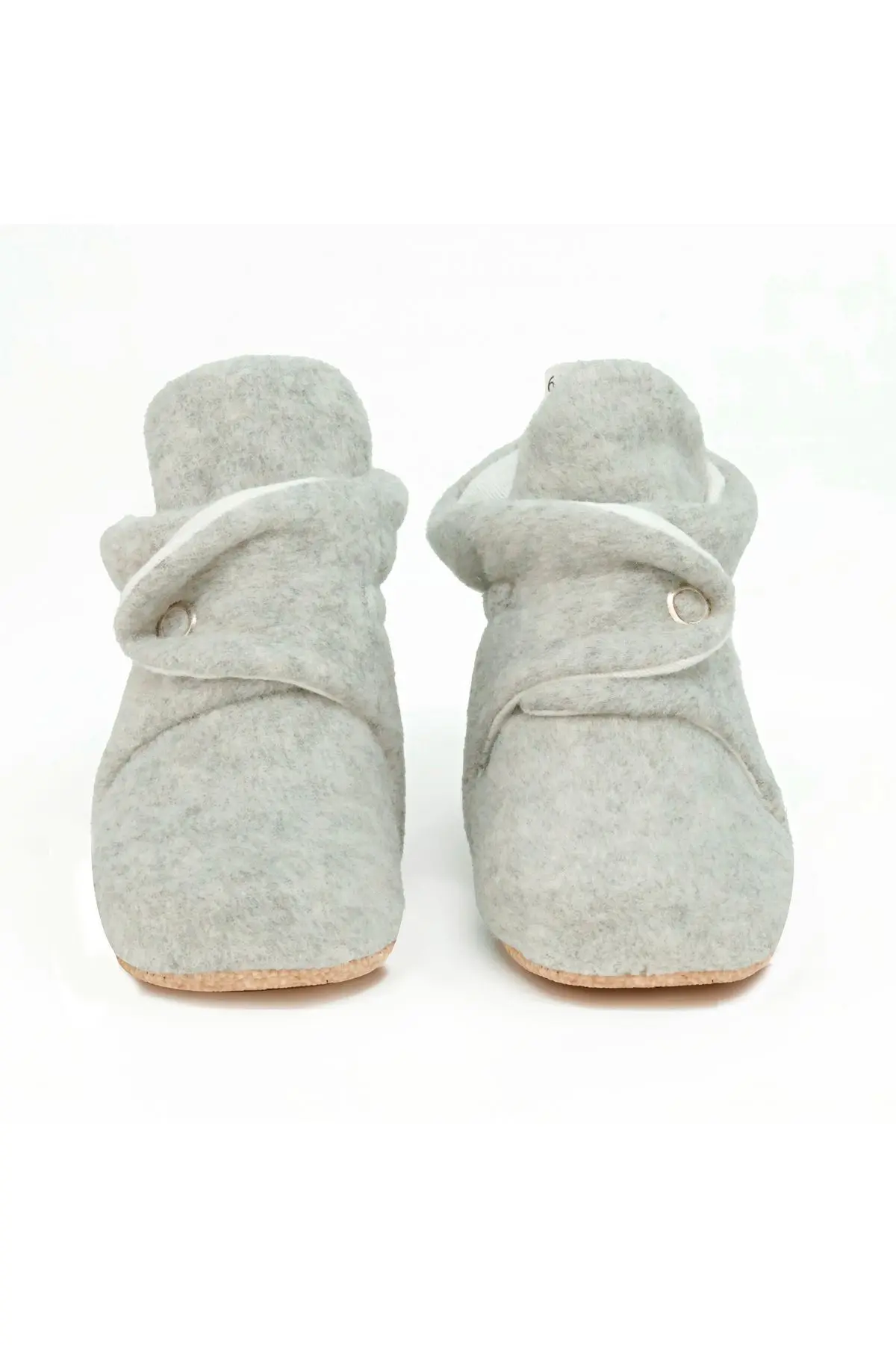 Kaydırmaz Taban, Organik Pamuk Astarlı,Terletmez,Üşütmez ,Ella Bonna Basic Gri Panduf