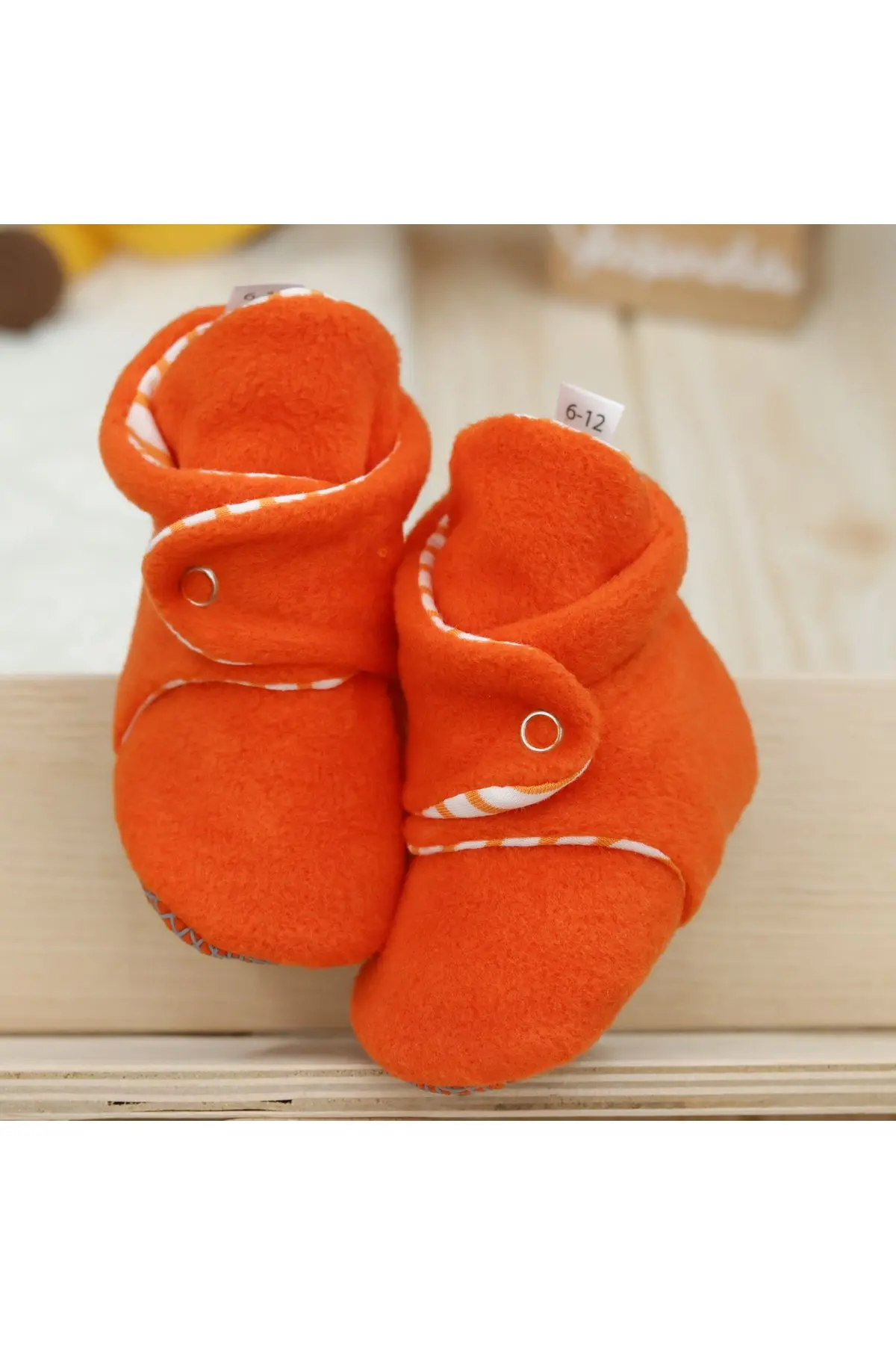 Kaydırmaz Taban, Bebek Pandufu, Ilkadım Ev Patiği, Terletmeyen Organik Pamuk Astarlı