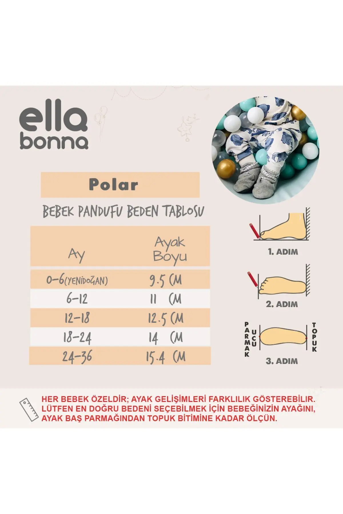 Kaydırmaz Taban, Organik %100 Pamuk Astarlı , Bebek Panduf ,3'Lü Ekonomik Paket (TABA-SİYAH-KIRMIZI)