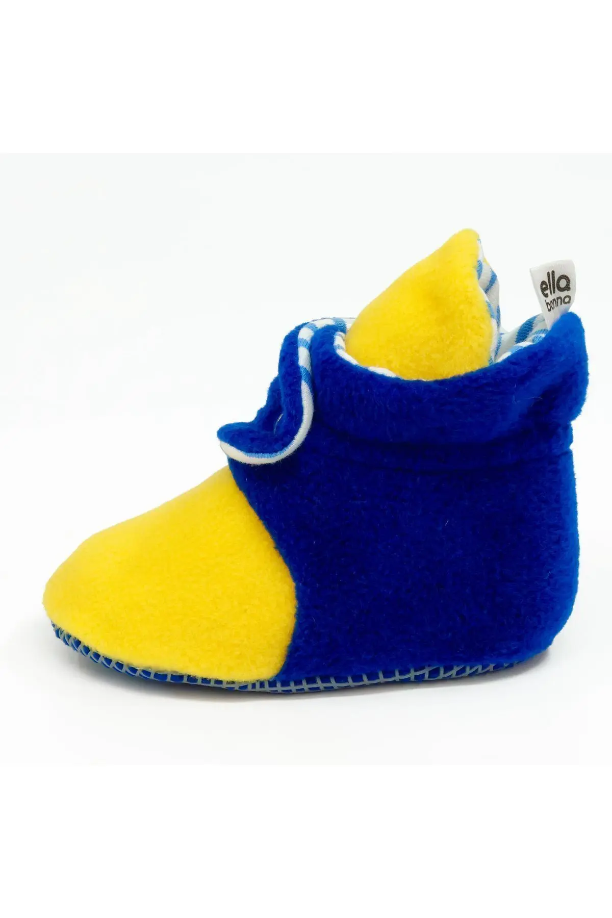 Kaydırmaz Taban Bebek Pandufu İlkadım Ev Patiği Terletmeyen Organik Pamuk Astarlı