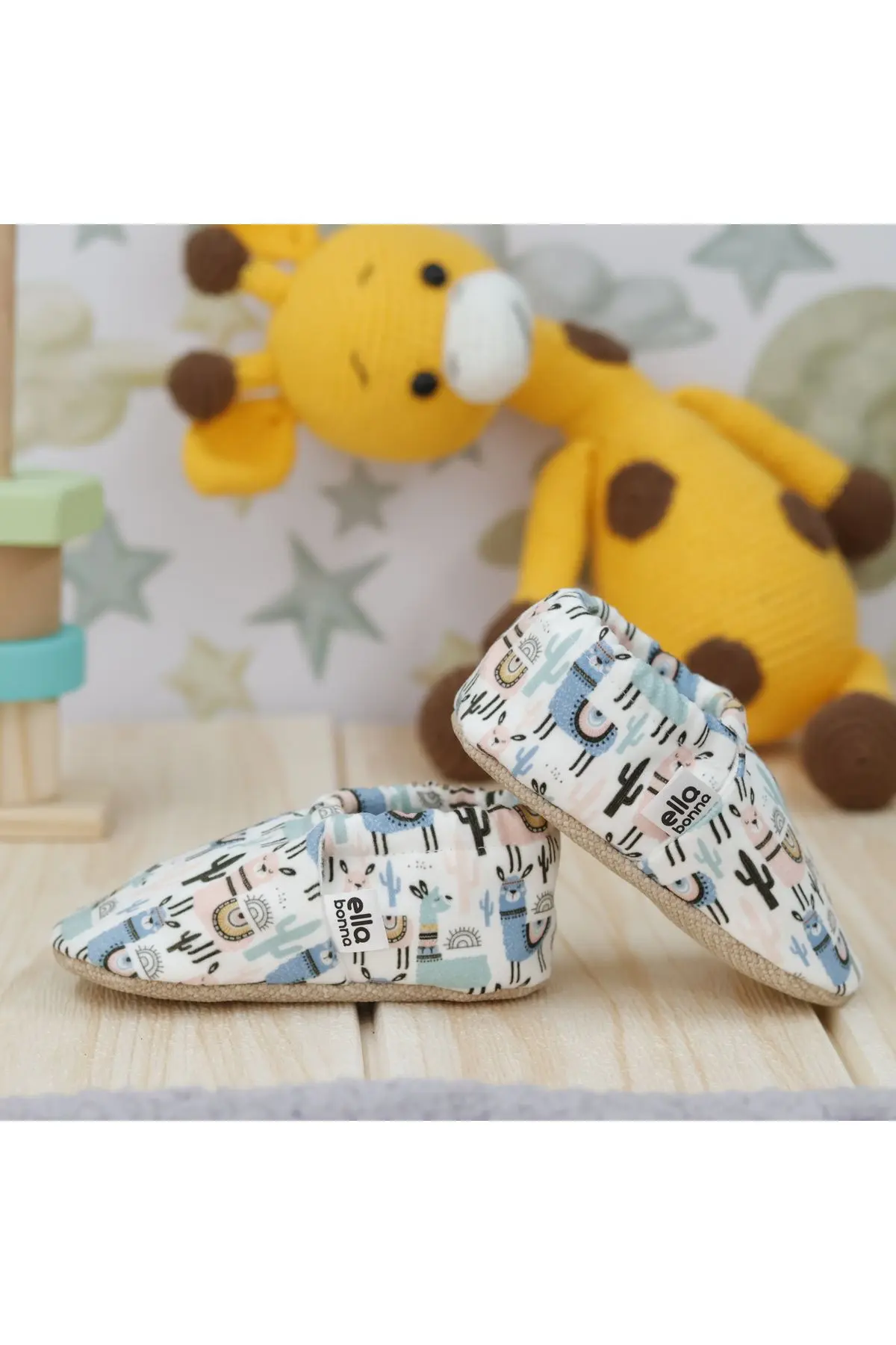 Kaydırmaz Taban Lama Bebek Patik, Ev Botu Terliği Kreş Ayakkabısı Panduf