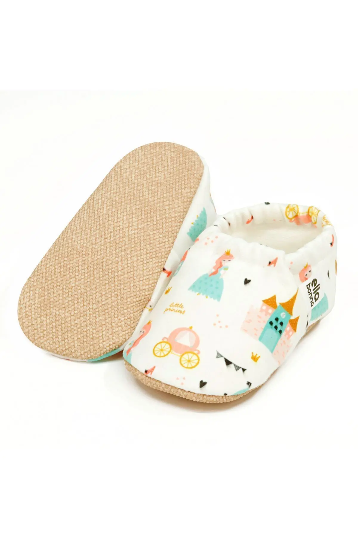 Kaydırmaz Taban Prenses Bebek Patik, Ev Botu Terliği Kreş Ayakkabısı Panduf