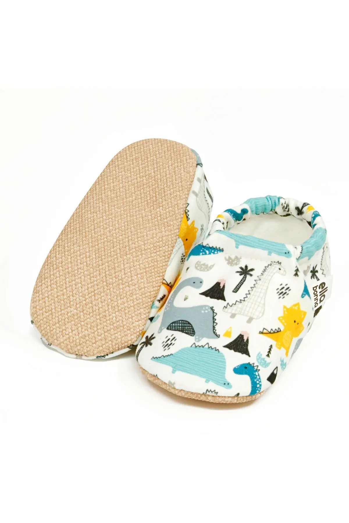 Kaydırmaz Taban Dino Bebek Patik, Ev Botu Terliği Kreş Ayakkabısı Panduf