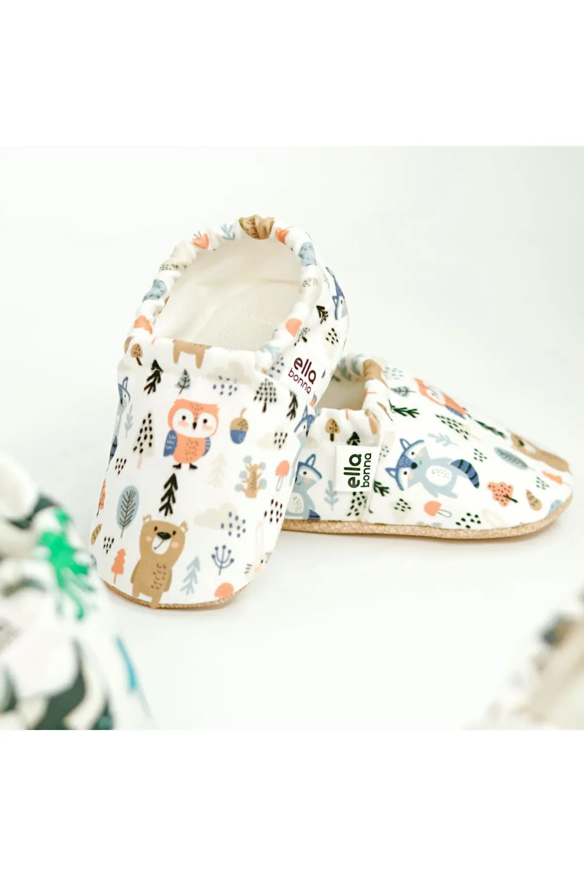 Kaydırmaz Taban Orman Hayvanları Bebek Patik, Ev Botu Terliği Kreş Ayakkabısı Panduf