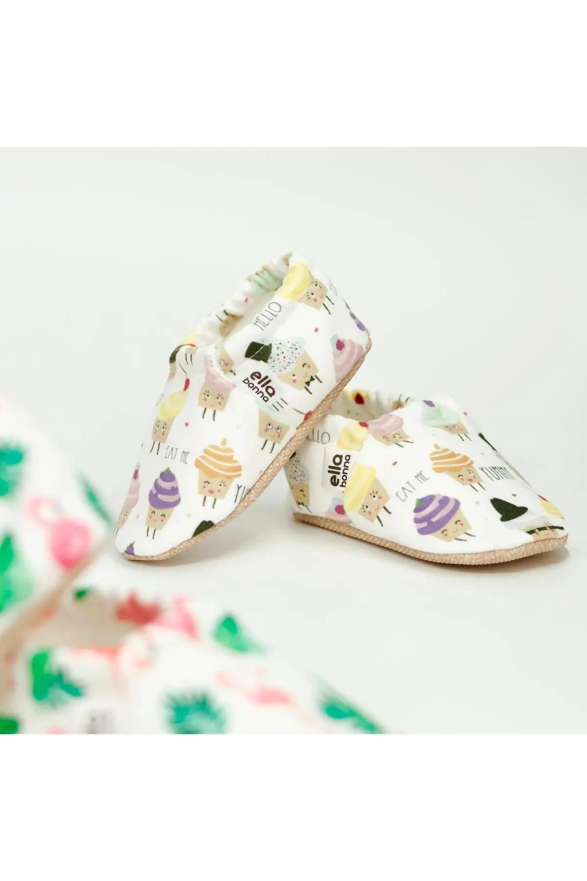 Kaydırmaz Taban Cupcake Bebek Patik, Ev Botu Terliği Kreş Ayakkabısı Panduf