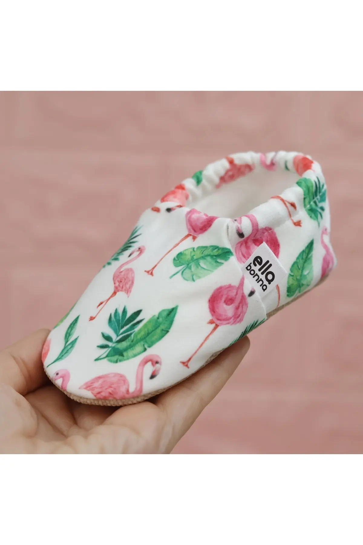 Kaydırmaz Taban Flamingo Bebek Patik, Ev Botu Terliği Kreş Ayakkabısı Panduf