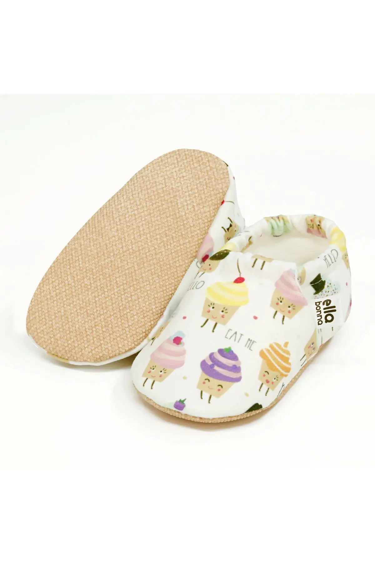 Kaydırmaz Taban Cupcake Bebek Patik, Ev Botu Terliği Kreş Ayakkabısı Panduf