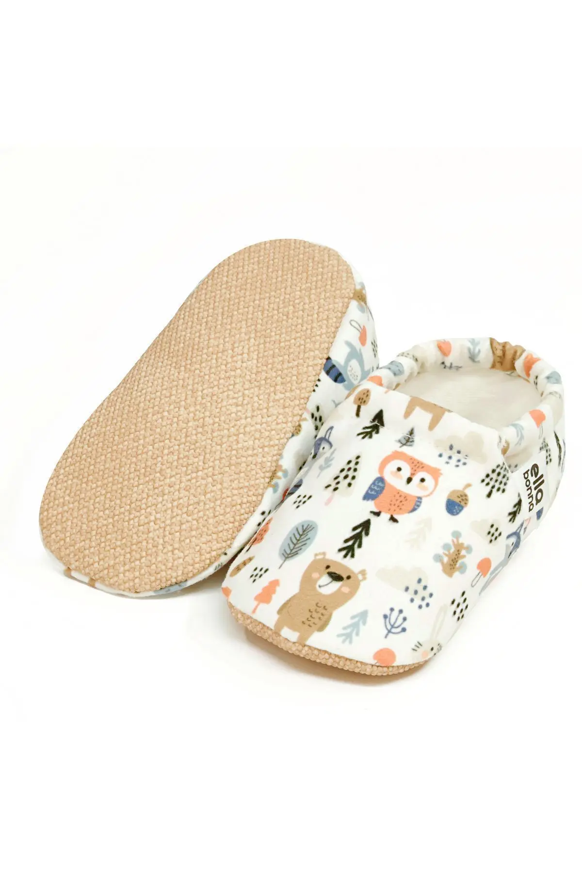 Kaydırmaz Taban Orman Hayvanları Bebek Patik, Ev Botu Terliği Kreş Ayakkabısı Panduf