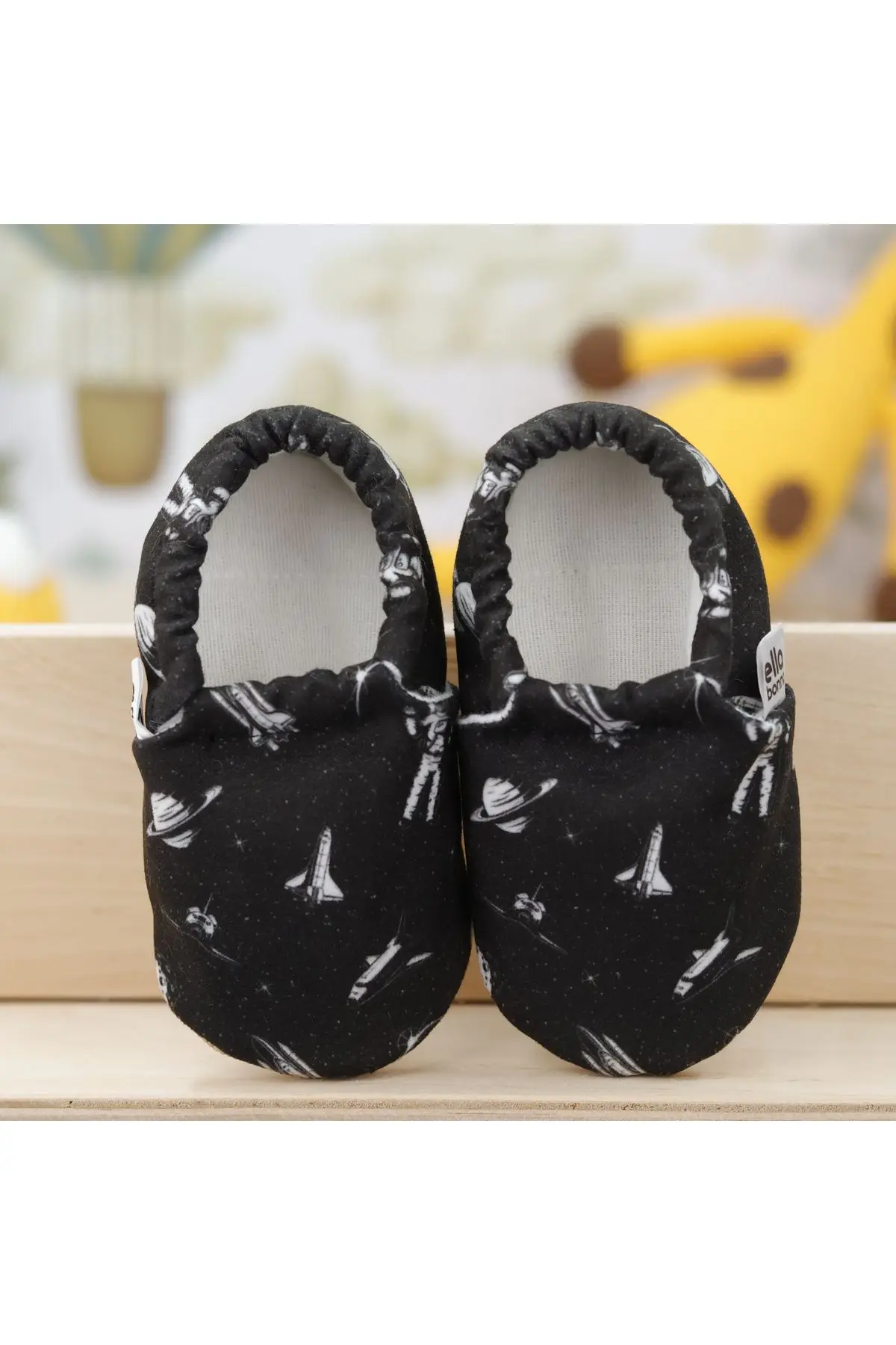 Kaydırmaz Taban Astronot Ve Uzay Bebek Patik, Ev Botu Terliği Kreş Ayakkabısı Panduf
